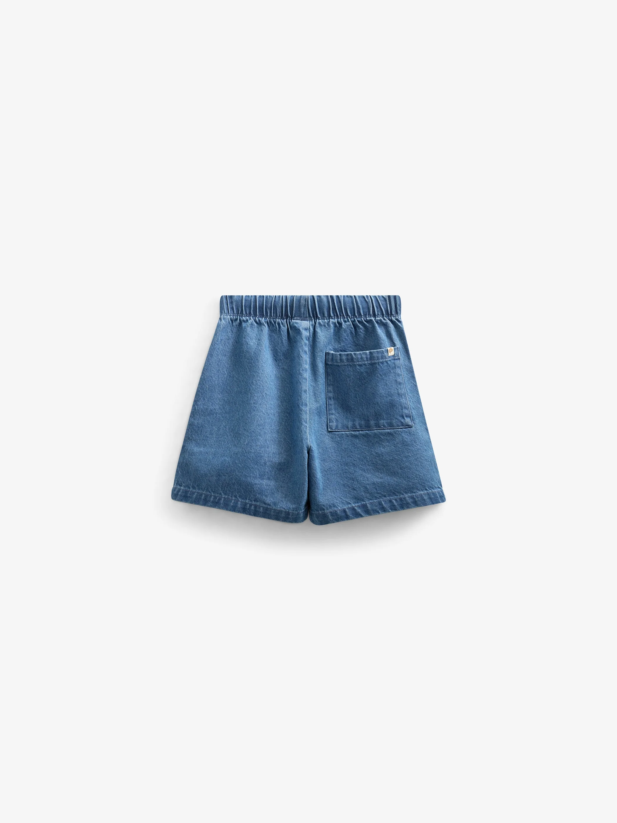 Baggy Denimshorts met Tape - Tween - Blue Denim | 101143 Callum - Image 4