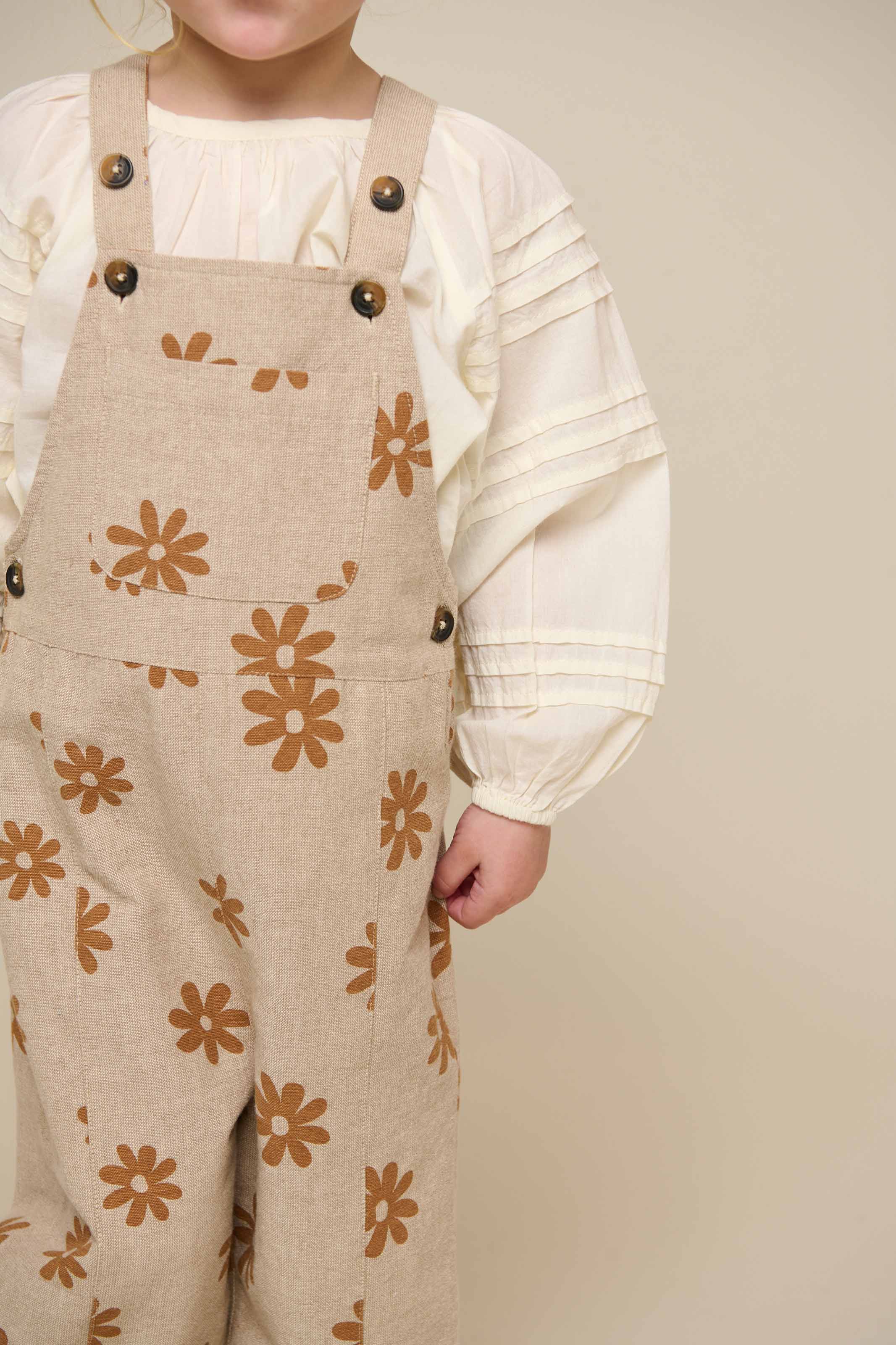 Bedrukte Katoenen Overall - Kids - Sand | 101210 Molly - Image 3