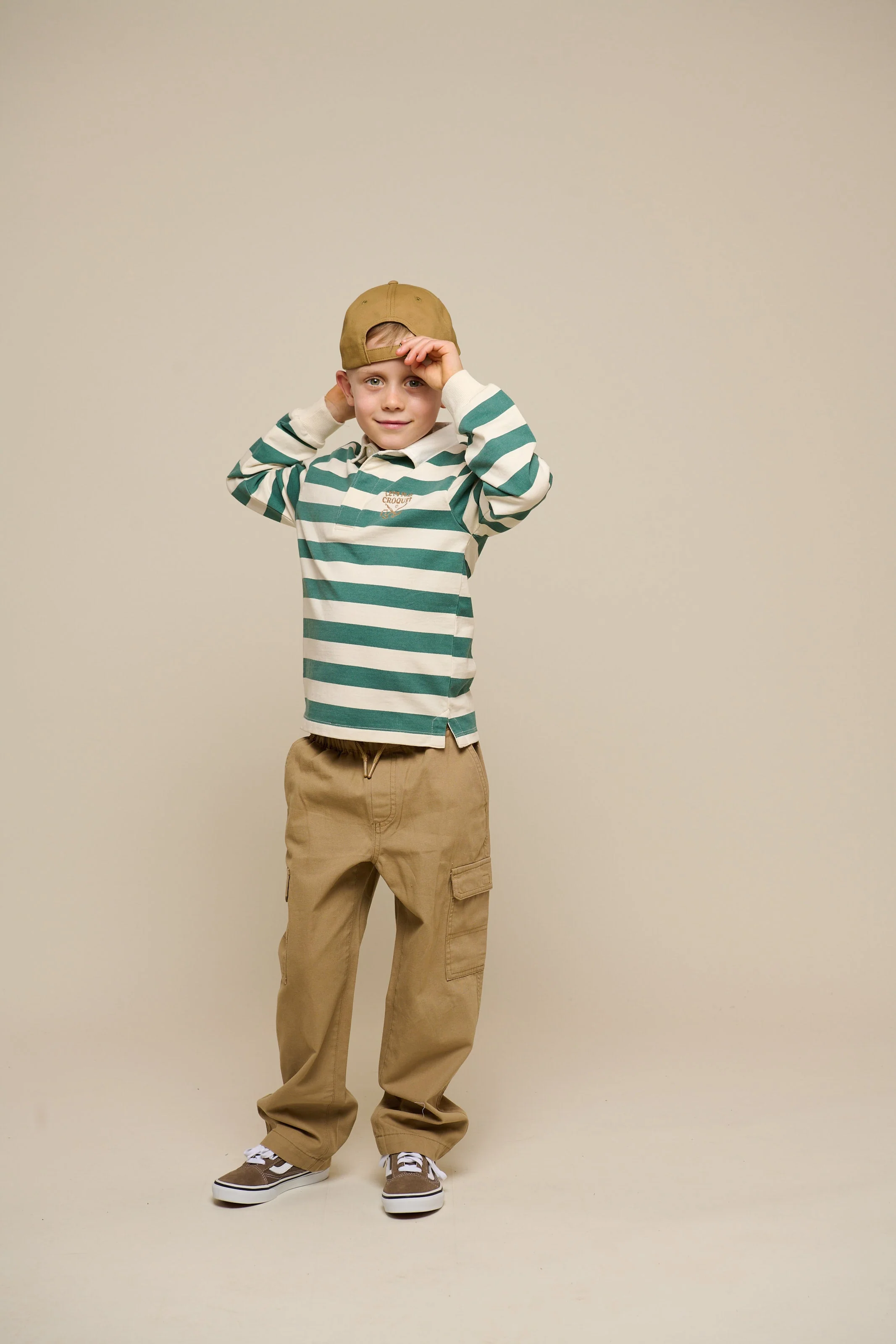 Blijf Cool Canvas Pet - Tween - Khaki | 101400 Owen - Image 4