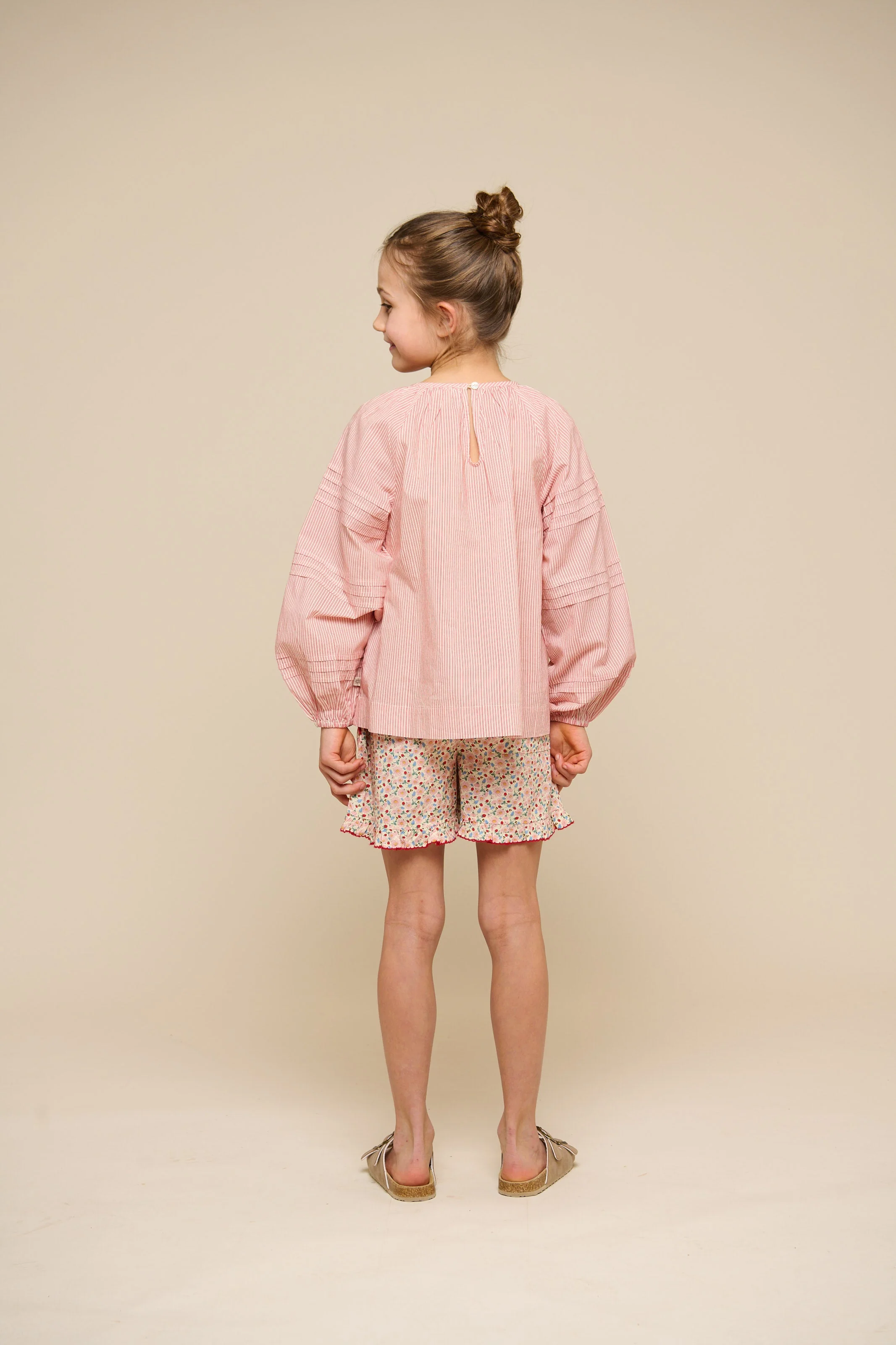 Bloemenbedrukte poplin shorts - Tween - Rose | 100957 Poppy - Image 5