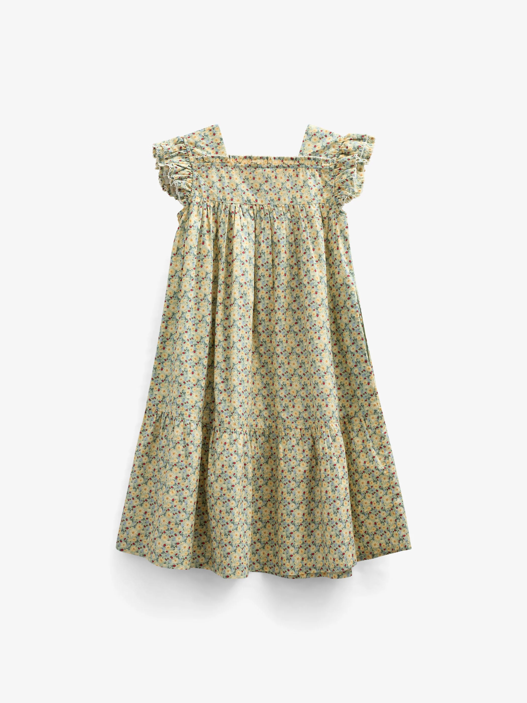 Bloemenprint Popeline Jurk - Tween - Green | 100963 Poppy - Image 4