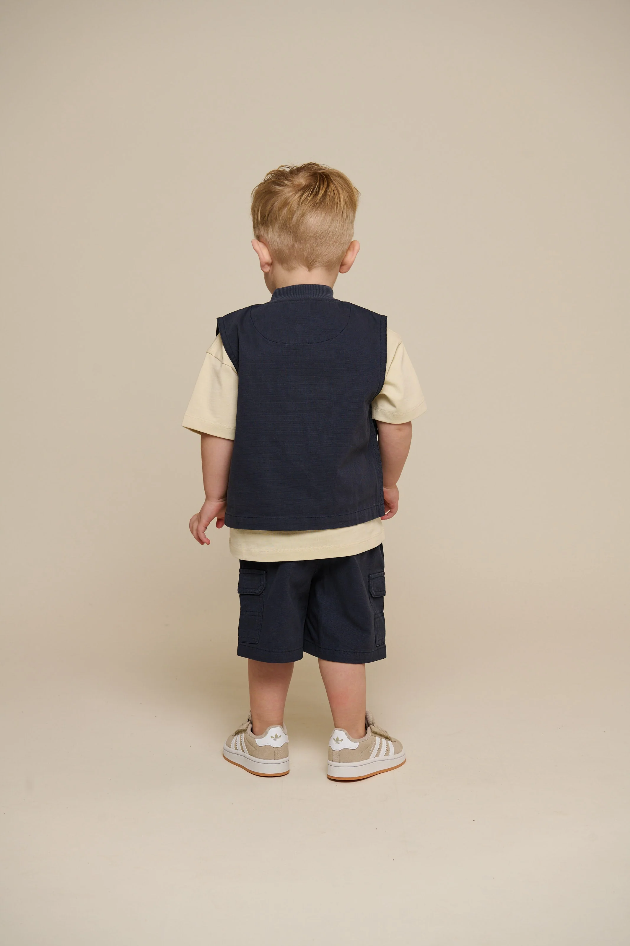 Canvas Cargo Gilet - Kids - Navy | 101130 Isack - Image 5