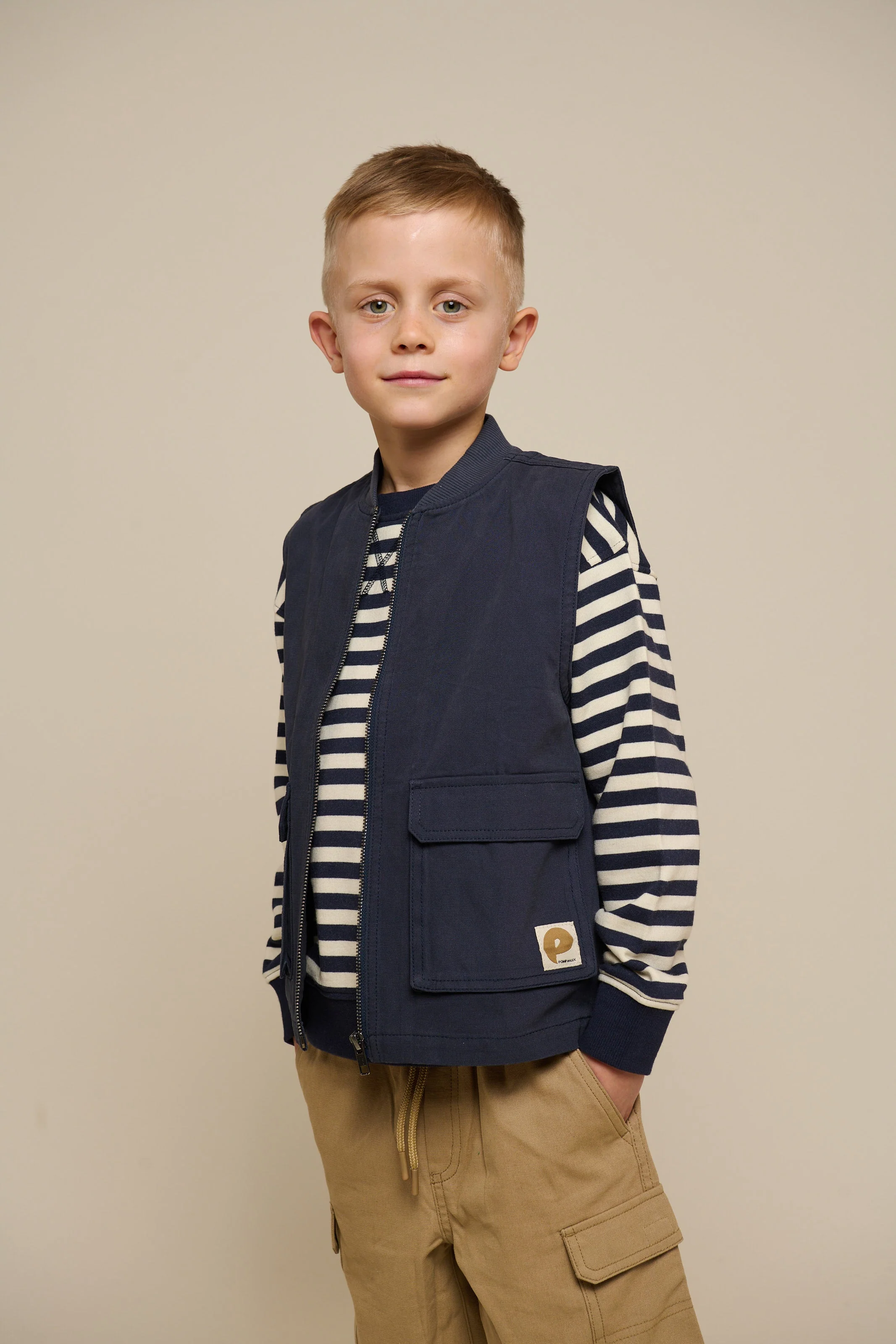 Canvas Cargo Gilet - Tween - Navy | 101131 Isack - Image 6