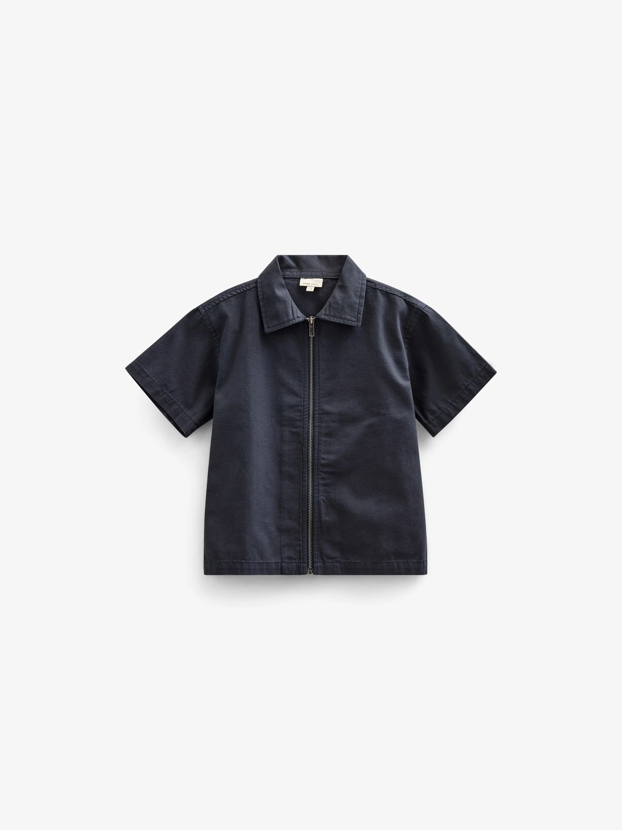 Canvas Overhemdjack met Rits - Kids - Navy | 101126 Isack - Image 2