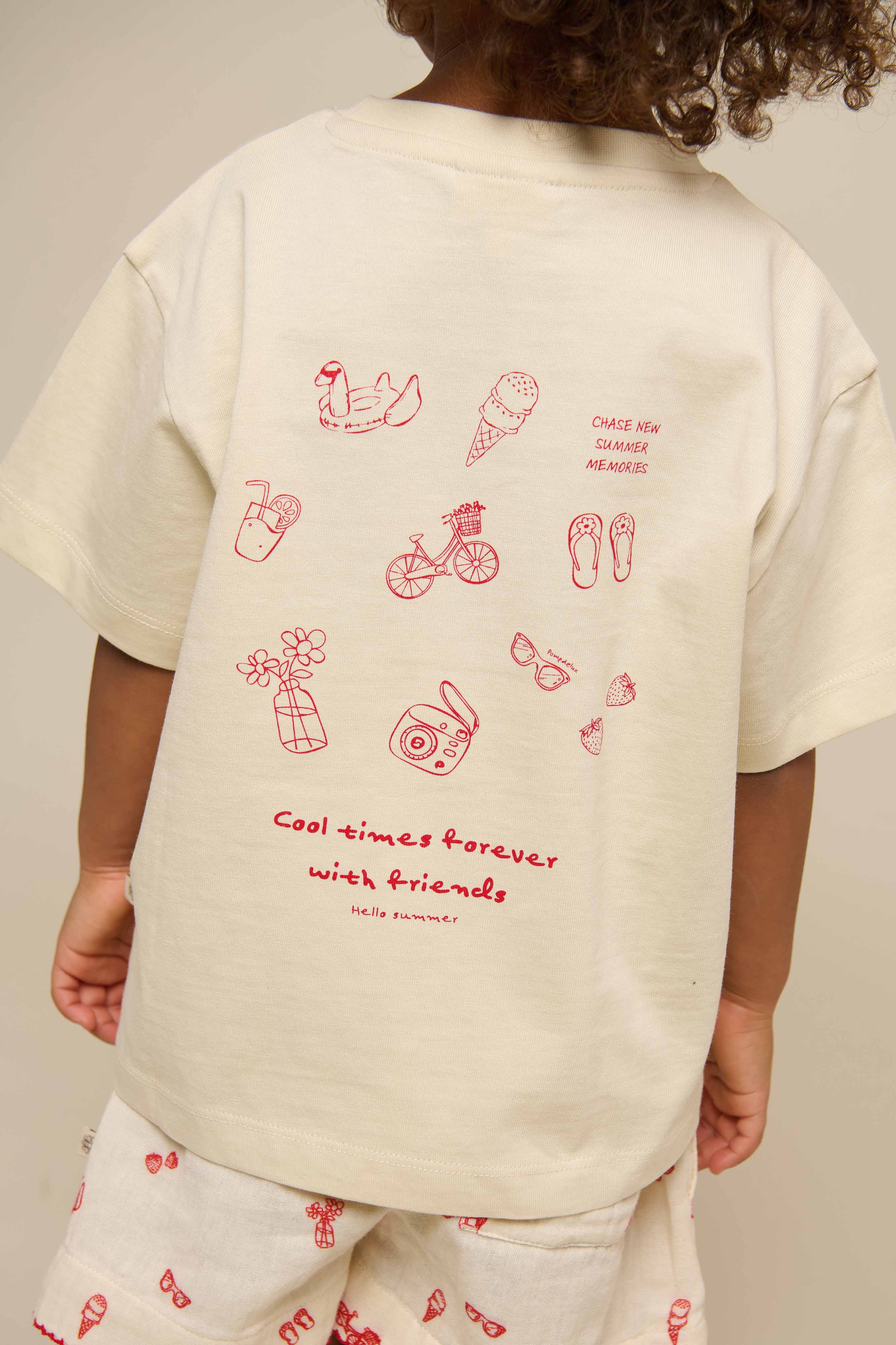 Cool Times T-shirt - Kids - Offwhite | 101247 Kira - Image 6