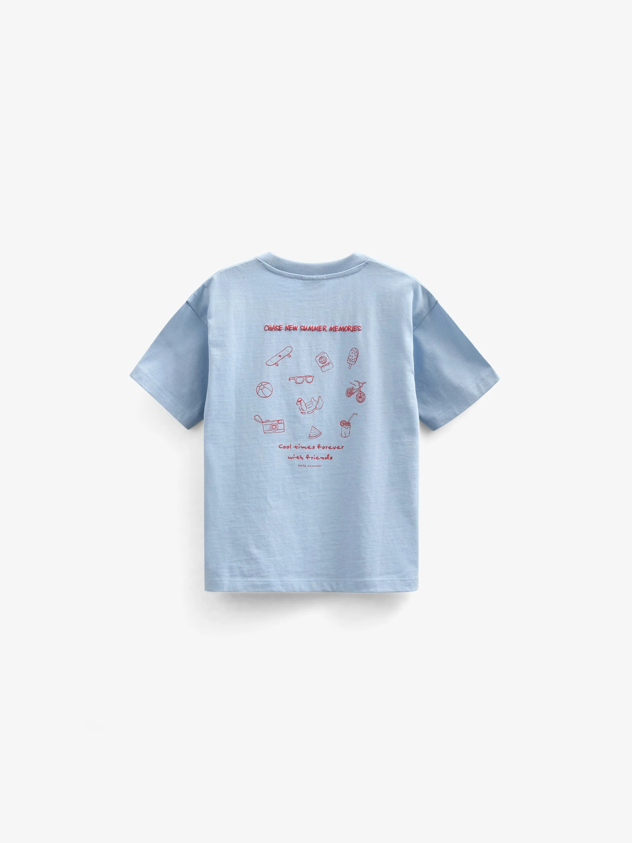 Cool Times T-shirt - Tween - Powder Blue | 101250 Daniel - Image 4