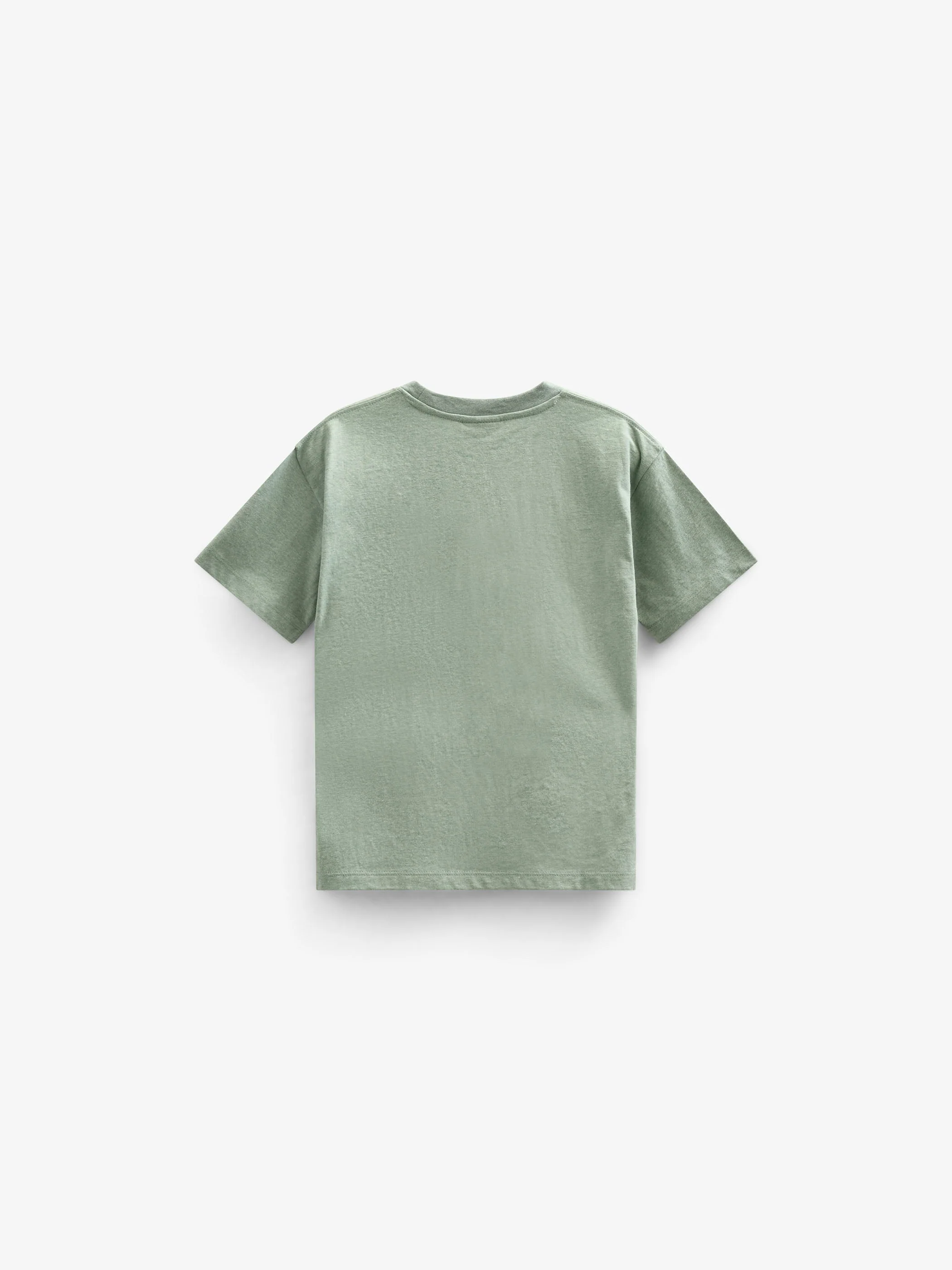 Croquet T-shirt - Tween - Light Green Melange | 101339 Vincent - Image 4