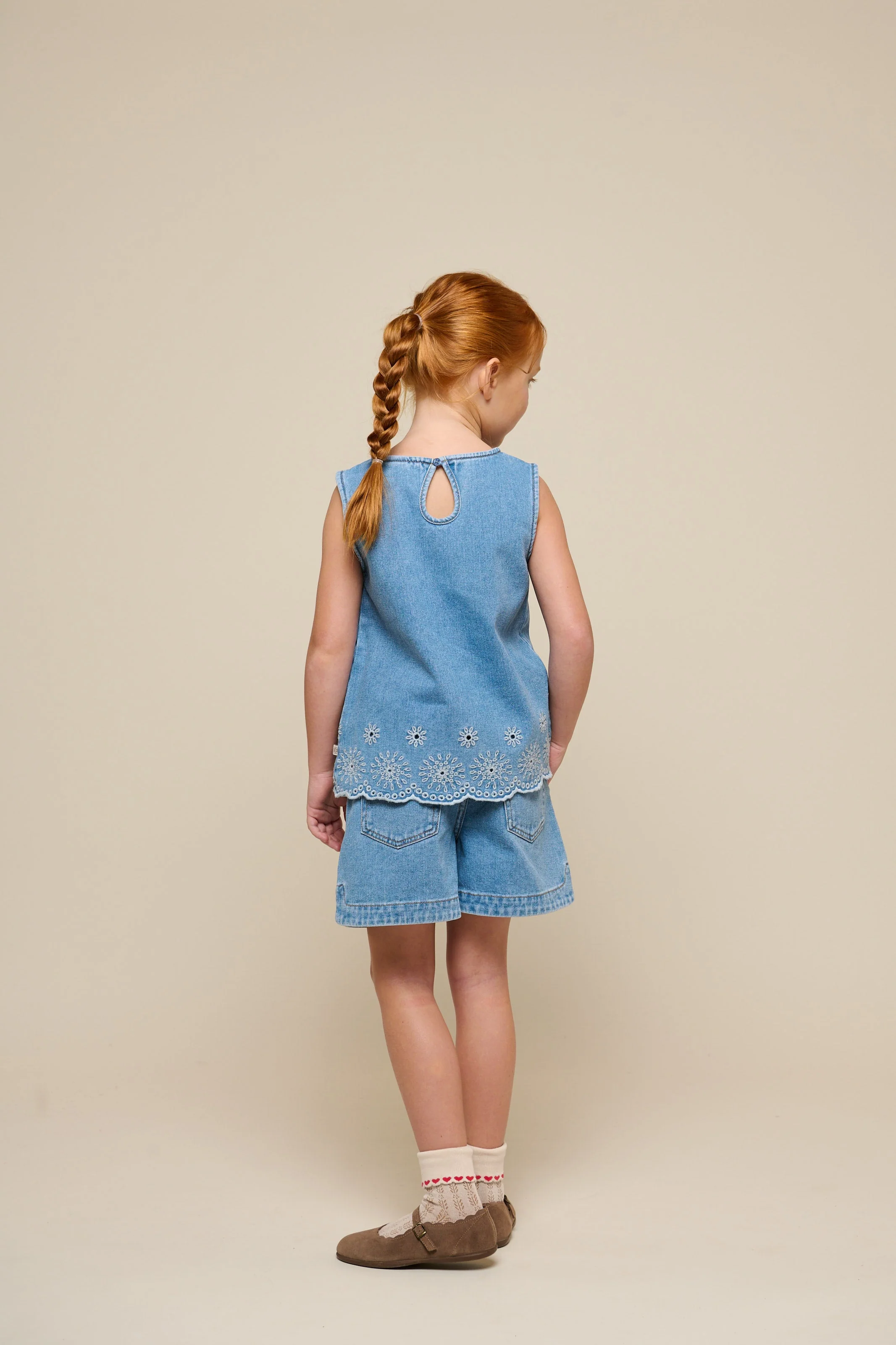 Denimshorts - Kids - Light Blue Denim | 101016 Vera - Image 5