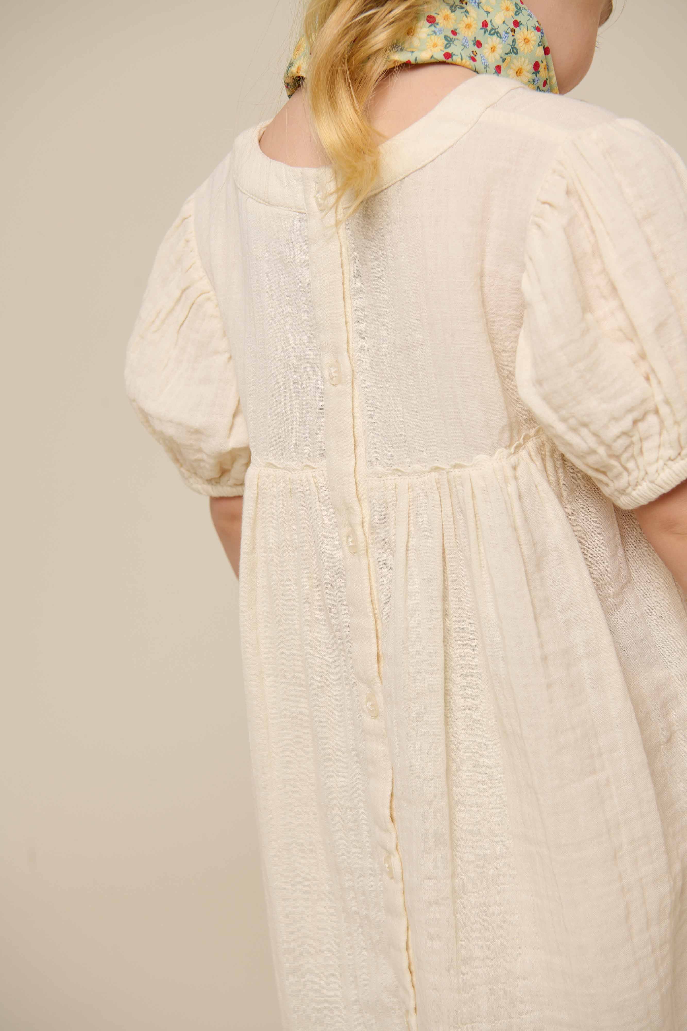 Gaas Jurk - Kids - Off White | 100914 Jasmine - Image 3
