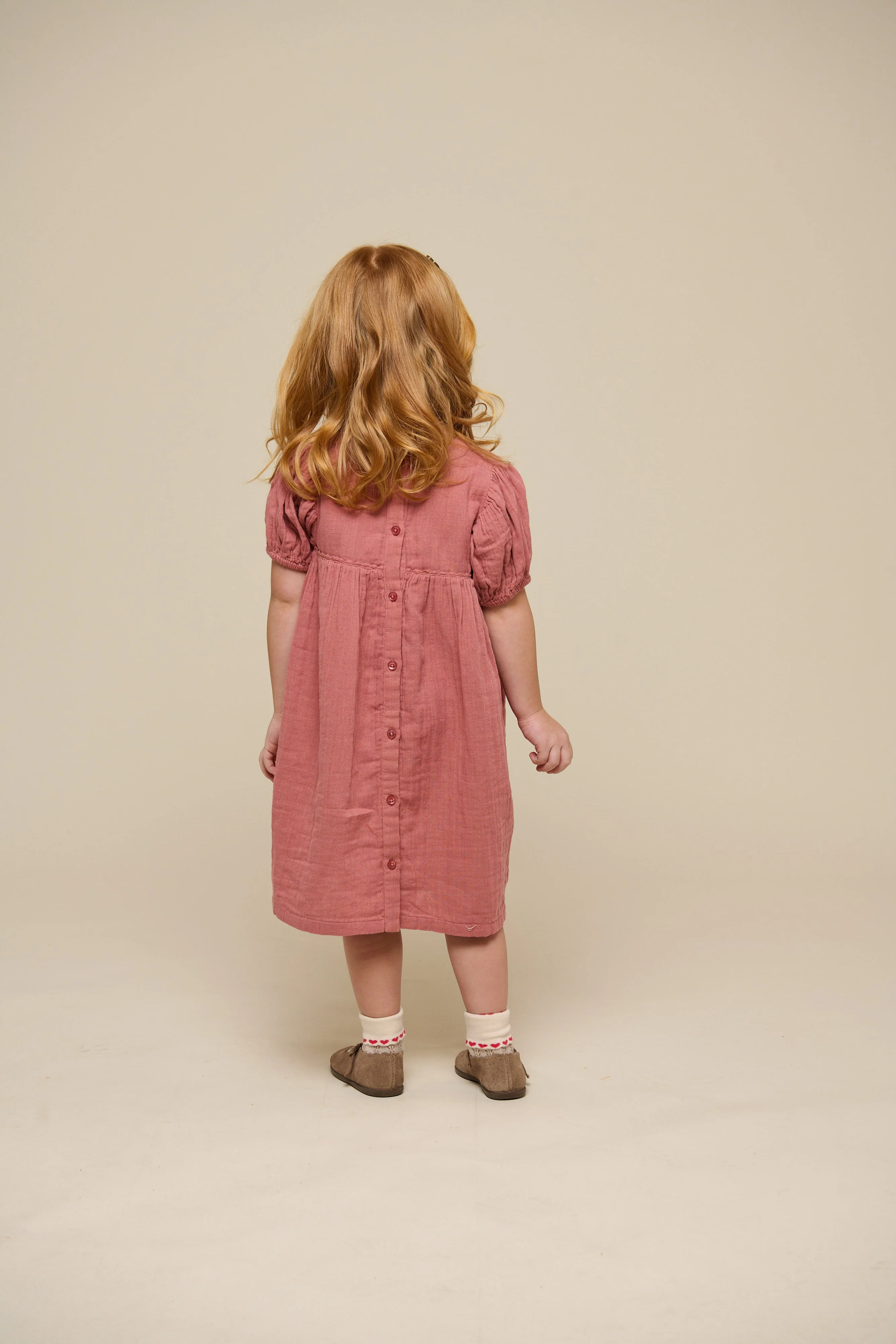 Gaas Jurk - Kids - Old Rose | 100915 Jasmine - Image 5