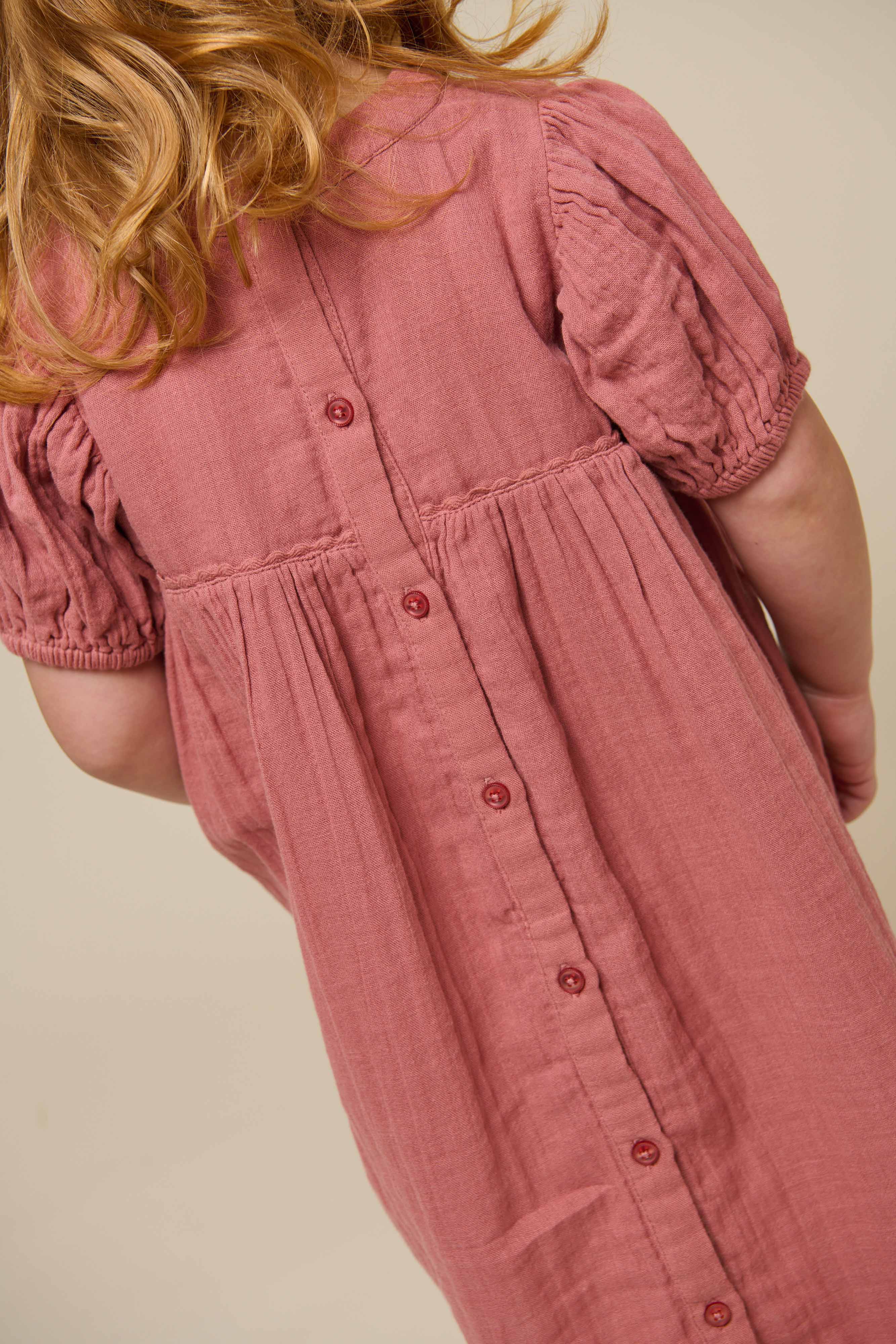 Gaas Jurk - Kids - Old Rose | 100915 Jasmine - Image 6