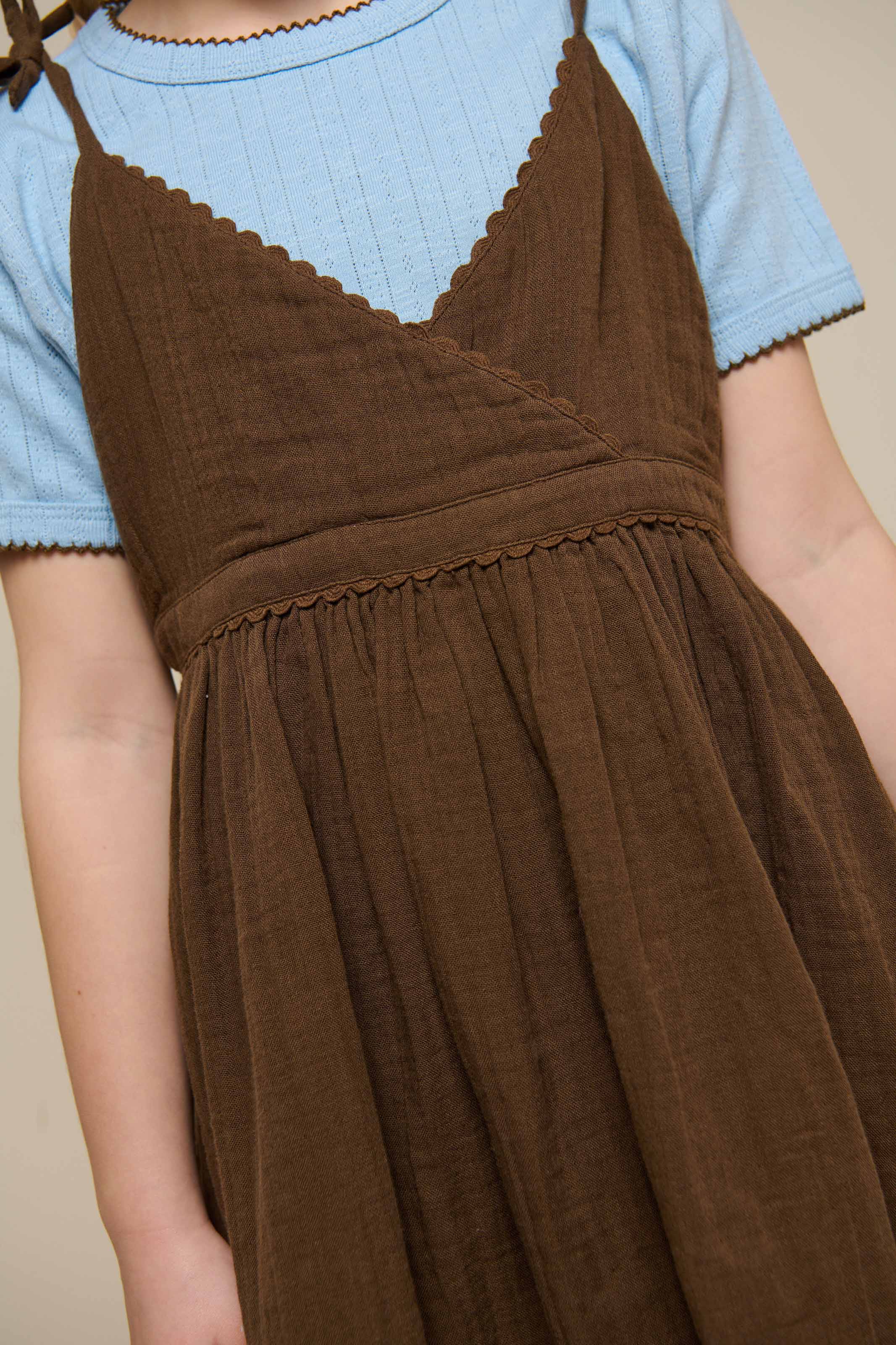Gaze Bandjesjurk - Tween - Dark Brown | 100910 Jasmine - Image 3
