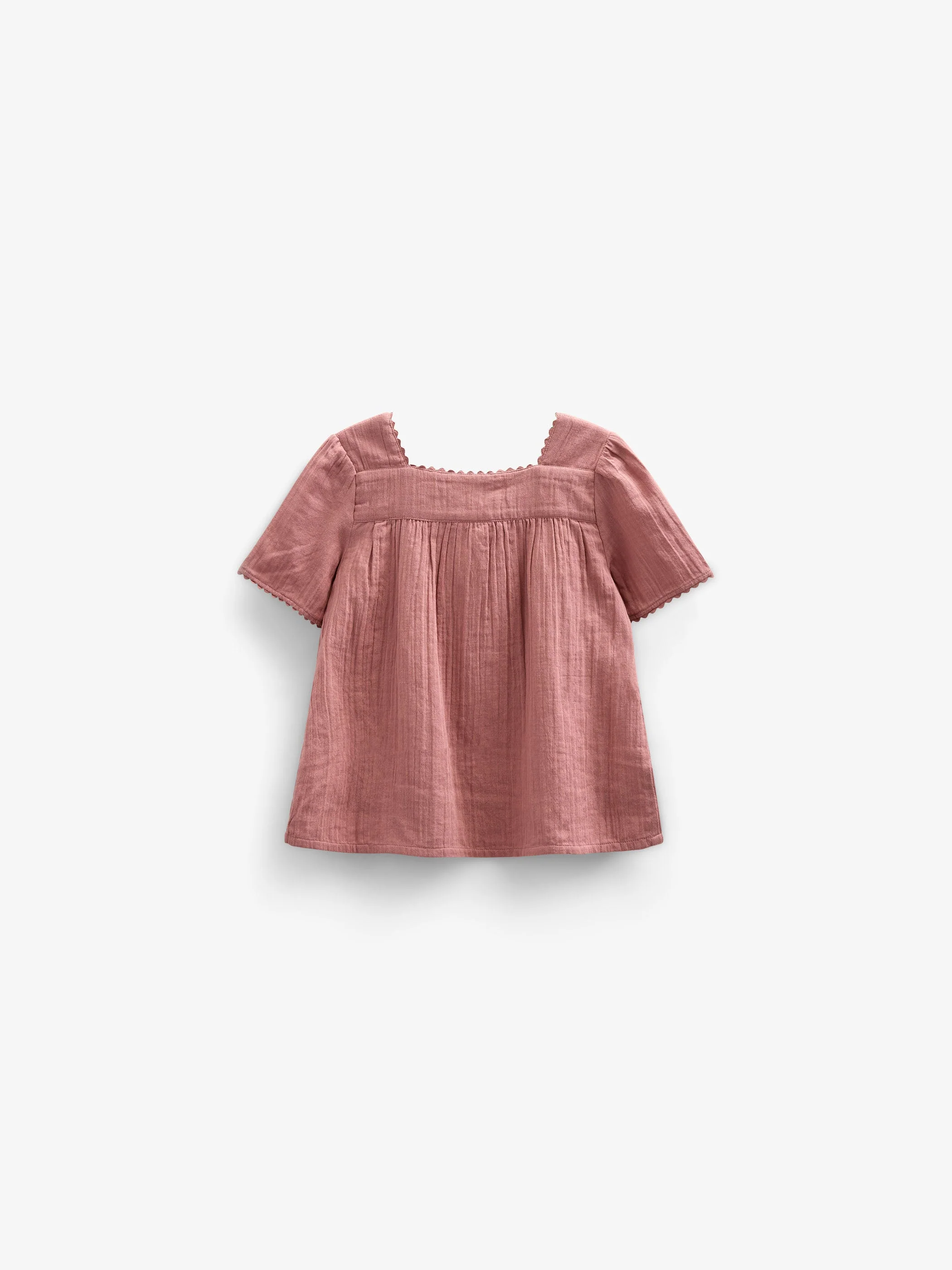Gaze Blouse met Korte Mouwen - Kids - Old Rose | 100920 Jasmine - Image 4