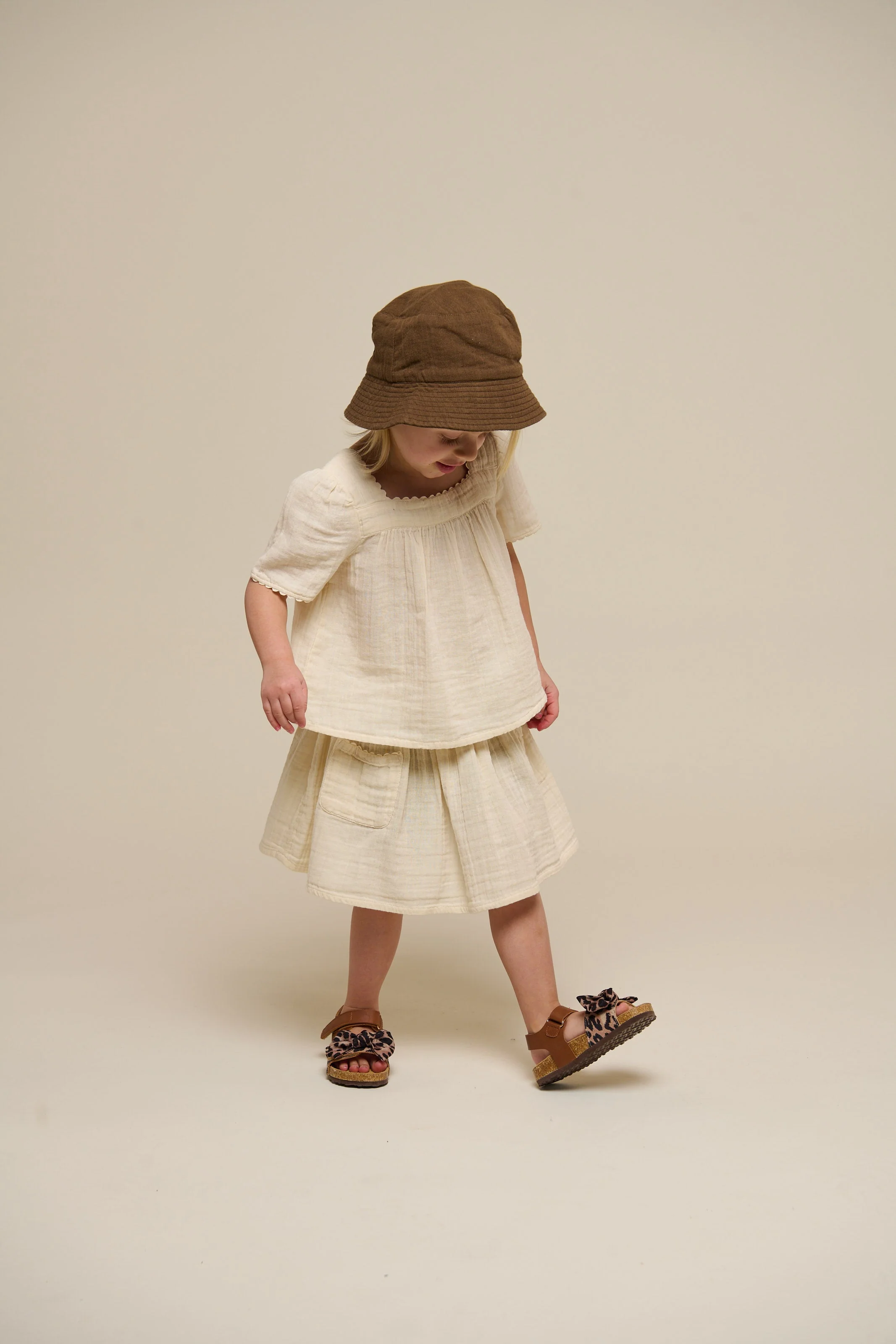 Gaze Korte Mouwen Blouse - Kids - Off White | 100918 Jasmine - Image 6