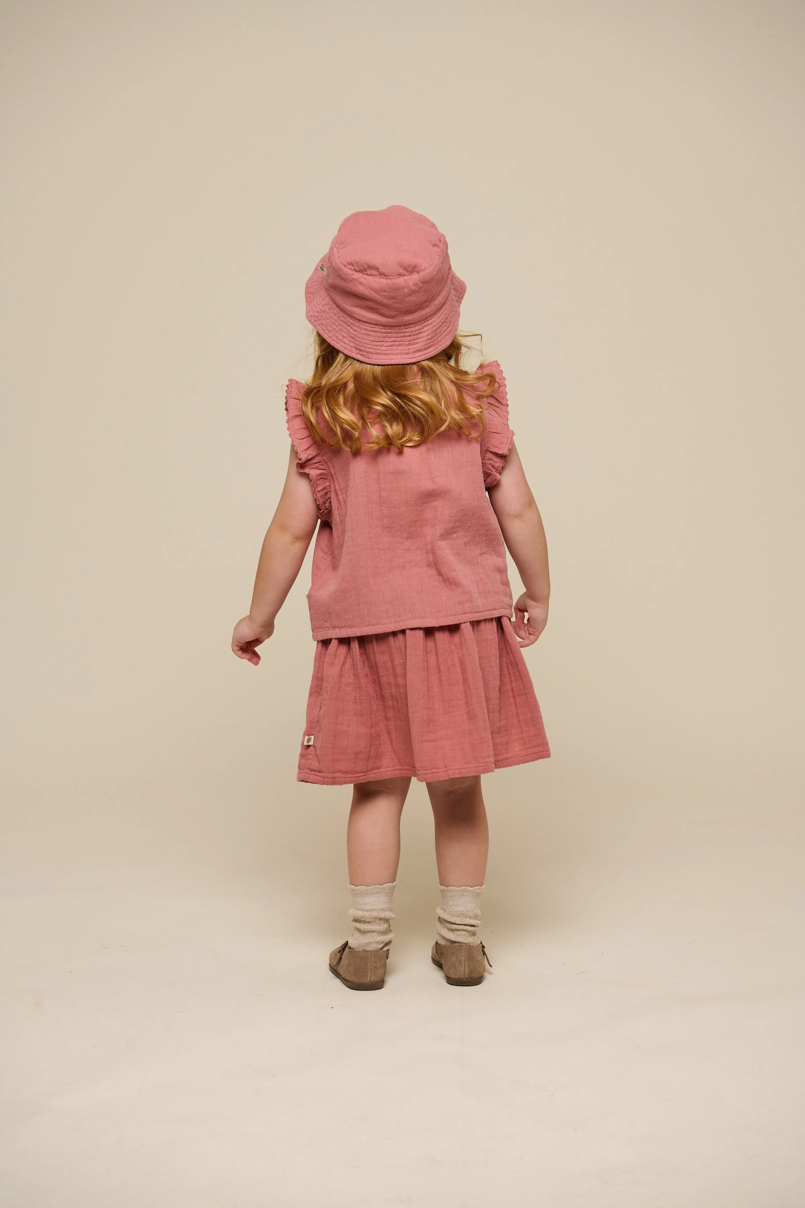 Gaze rok - Kids - Old Rose | 100938 Jasmine - Image 5