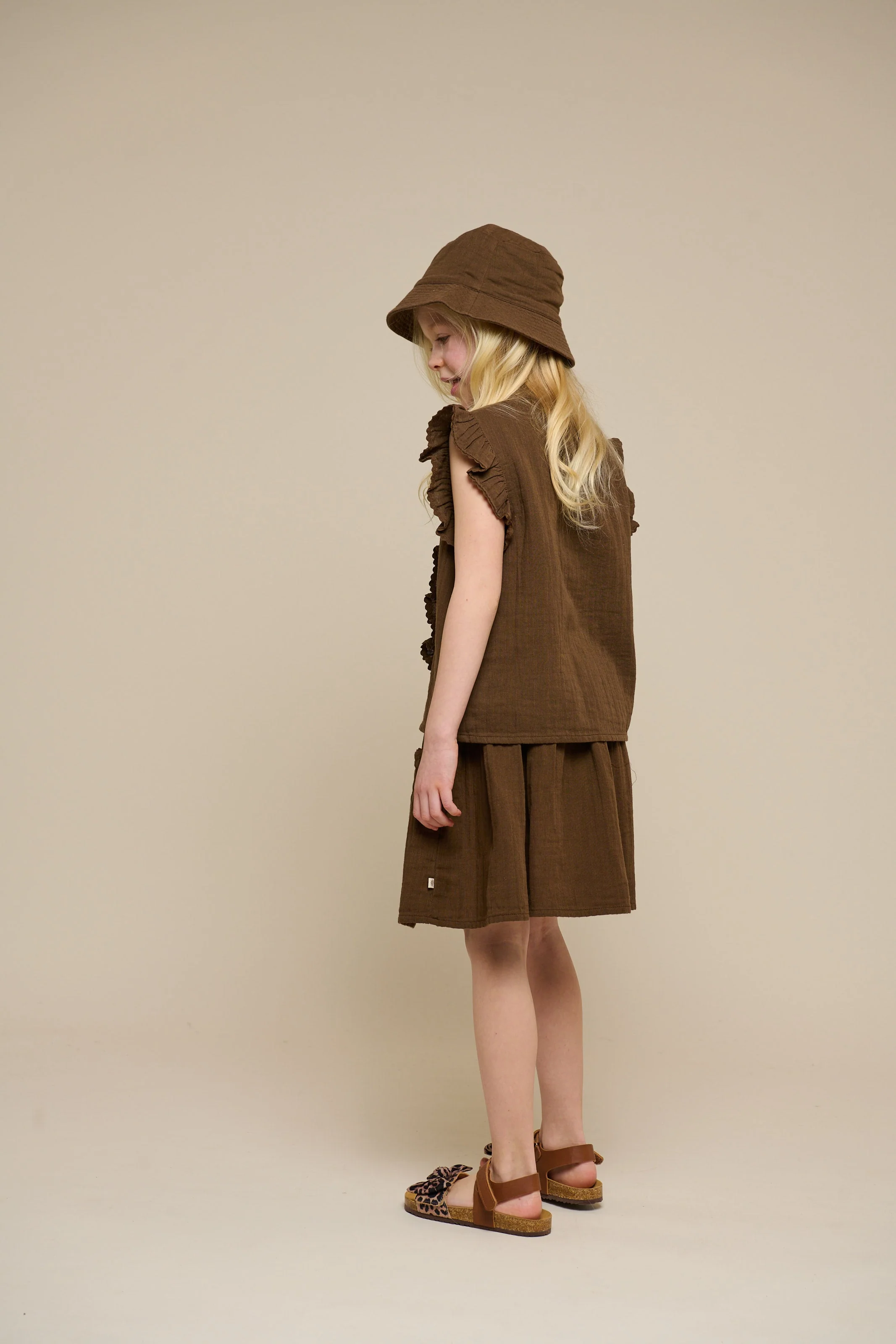 Gaze rok - Tween - Dark Brown | 100935 Jasmine - Image 3