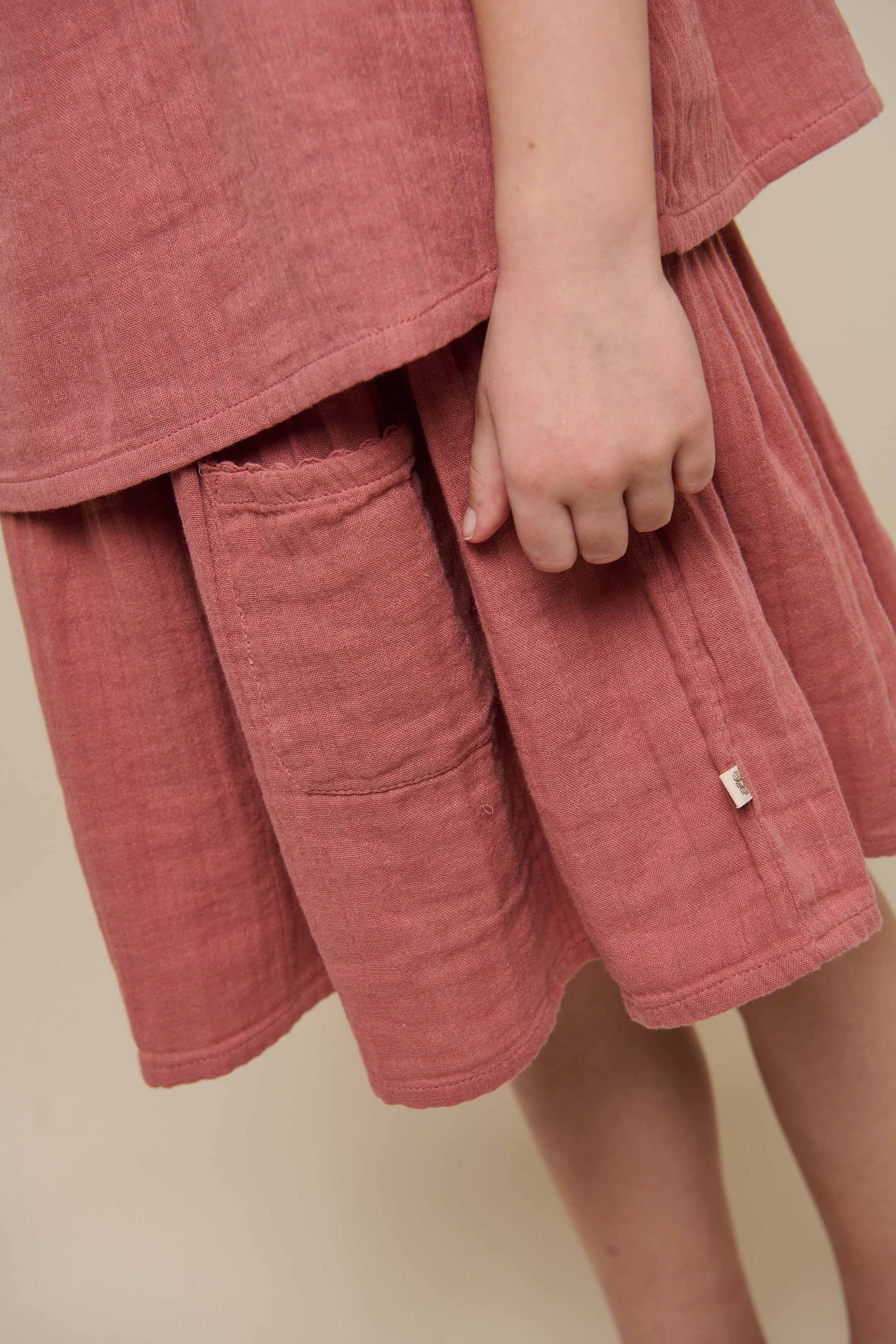 Gaze rok - Tween - Old Rose | 100939 Jasmine - Image 3