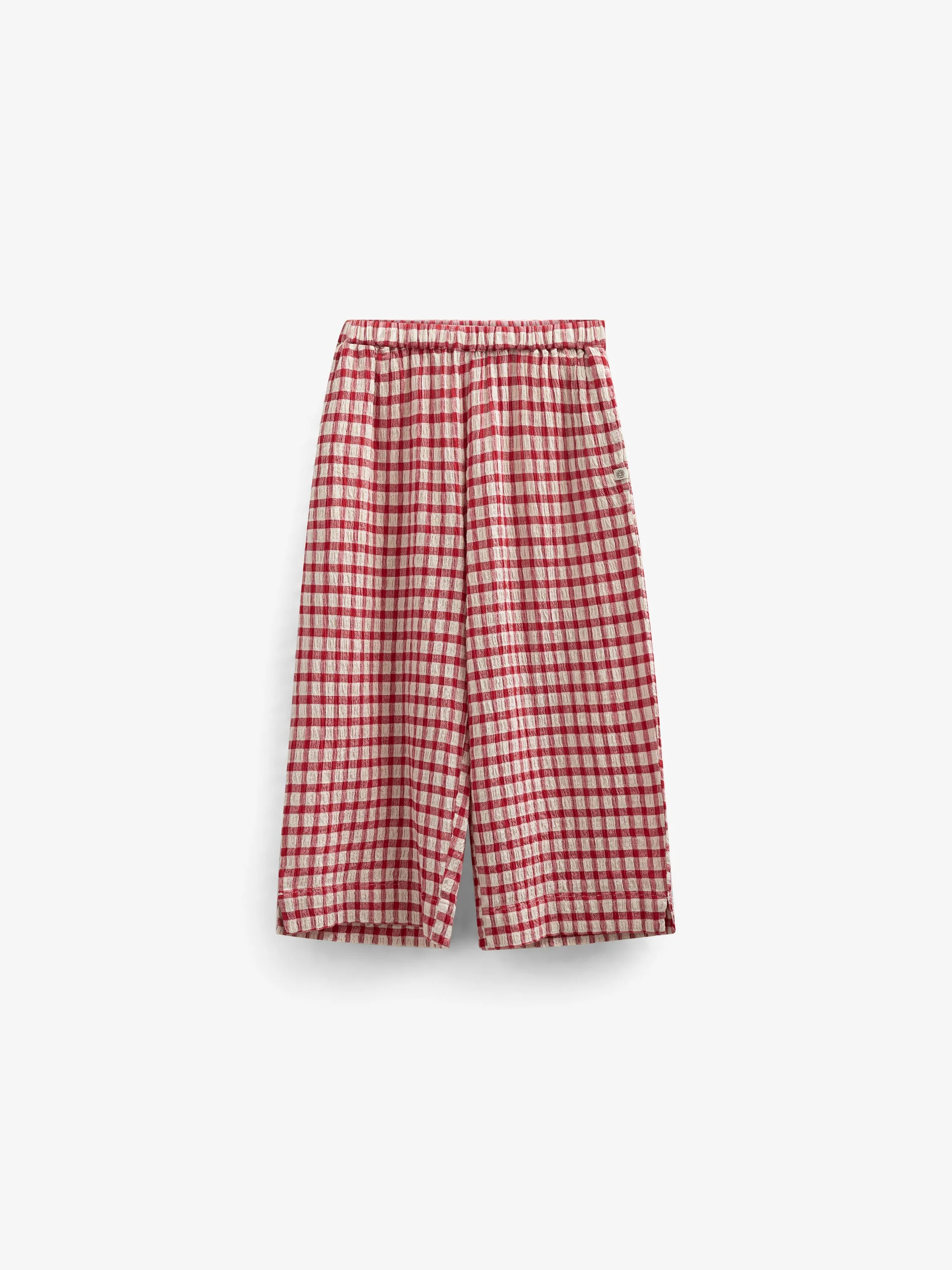 Geruite Katoenen Broek - Kids - Cherry Red | 100906 Bonnie - Image 2