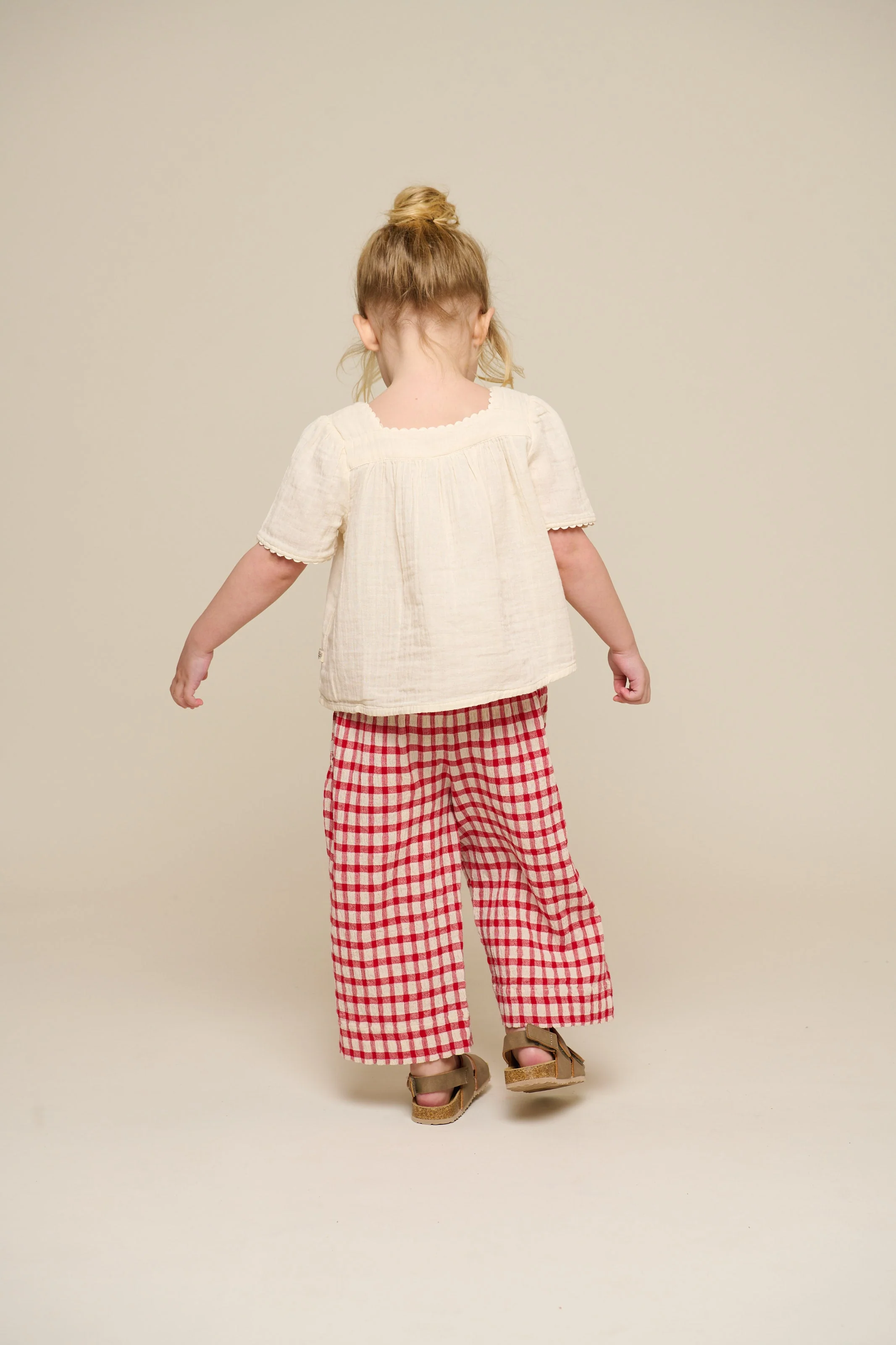 Geruite Katoenen Broek - Kids - Cherry Red | 100906 Bonnie - Image 5