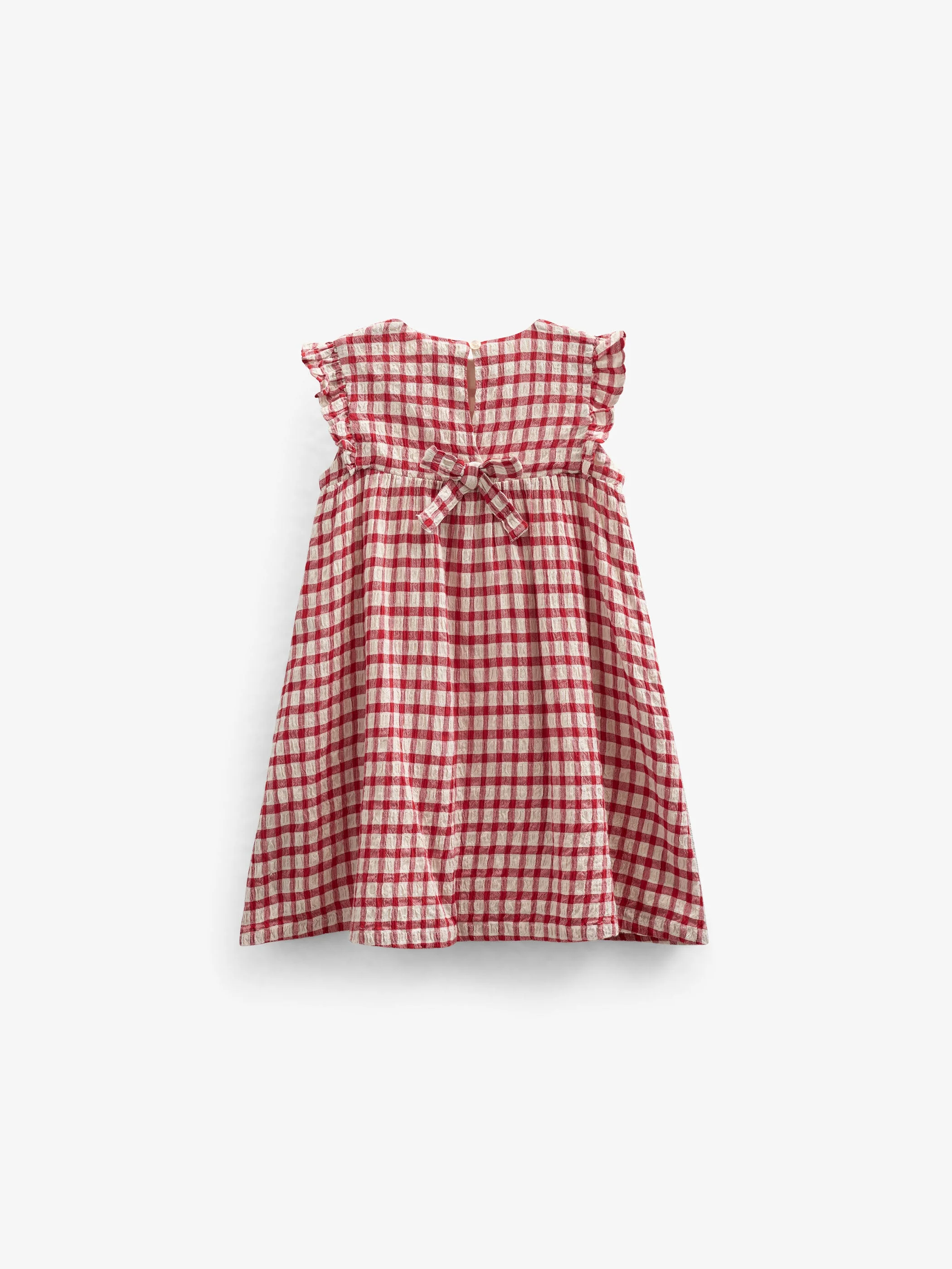 Geruite Katoenen Jurk - Kids - Cherry Red | 100904 Bonnie - Image 4