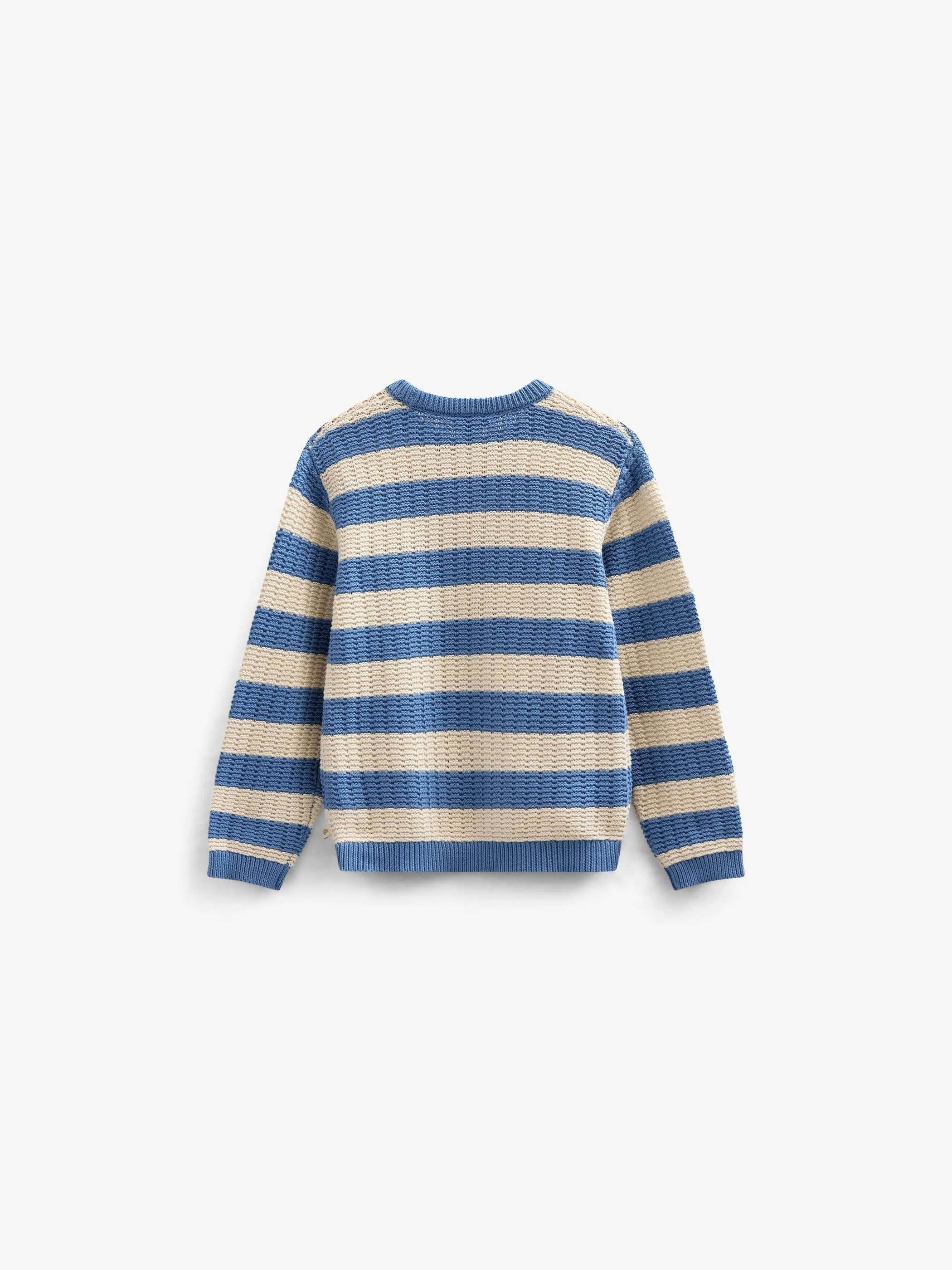 Gestreept Gebreid - Tween - Dusty Blue / Offwhite | 101284 Brady - Image 4