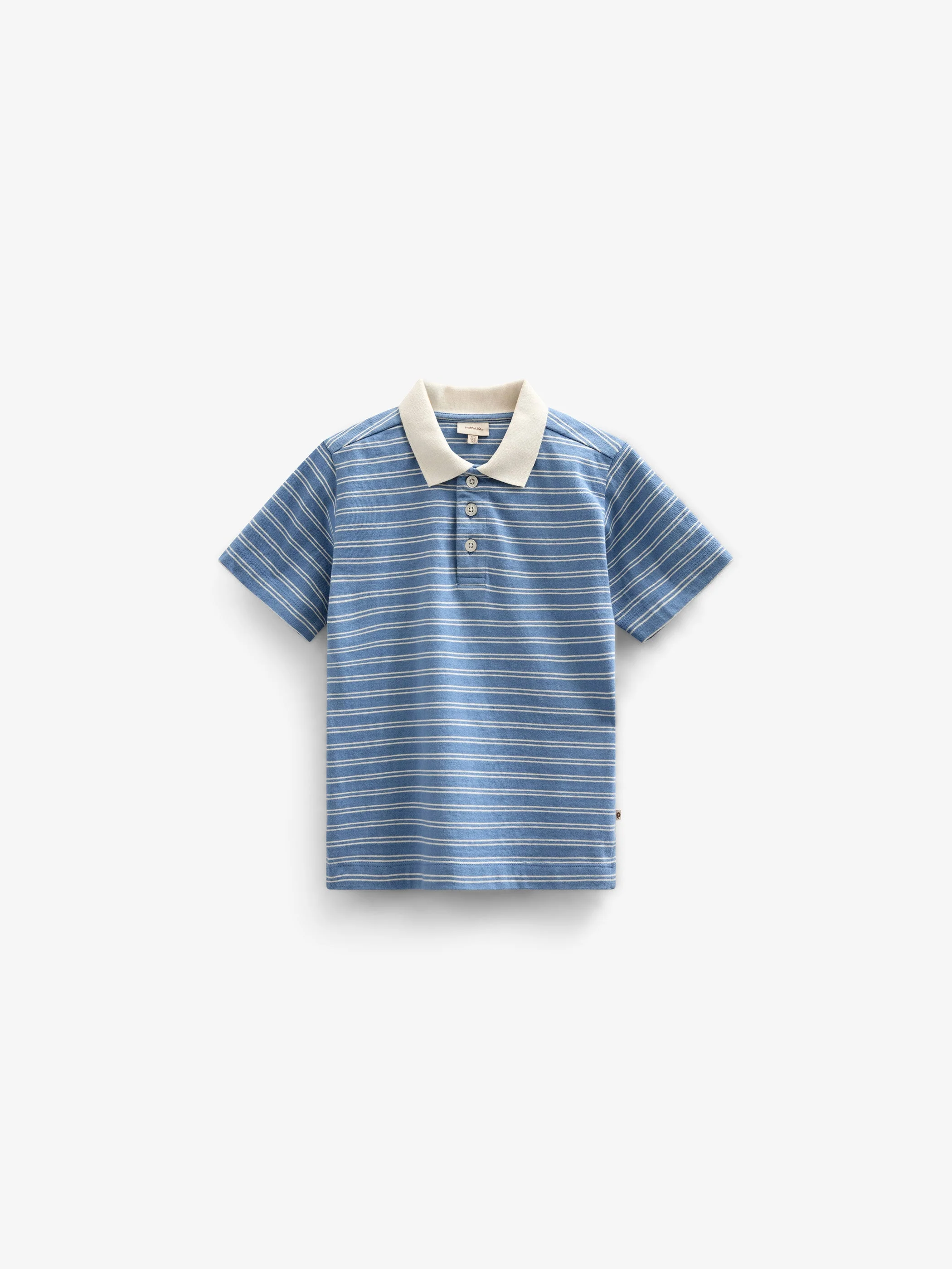 Gestreept Jersey Poloshirt - Tween - Dusty Blue | 101176 Otto - Image 2