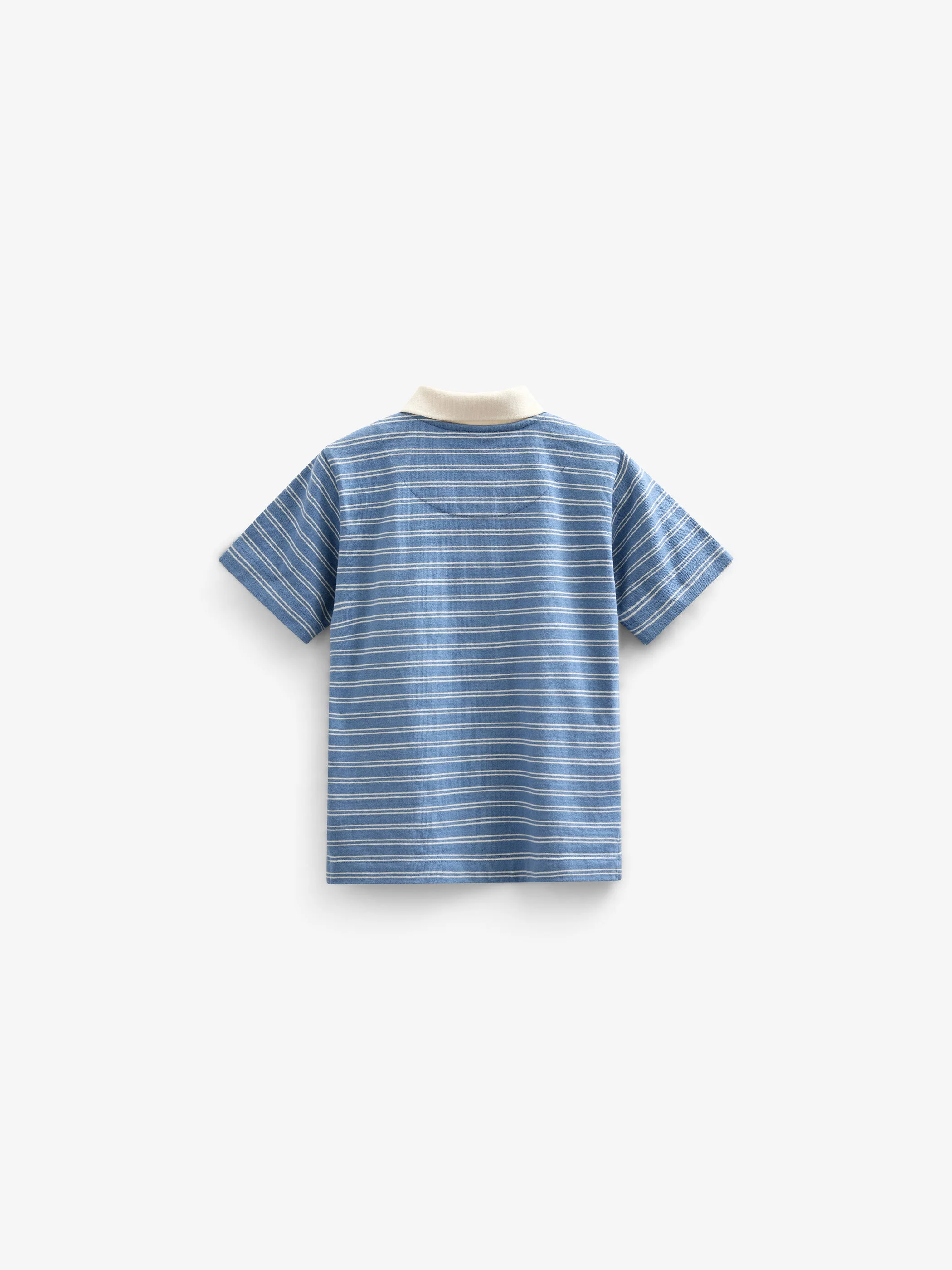 Gestreept Jersey Poloshirt - Tween - Dusty Blue | 101176 Otto - Image 4