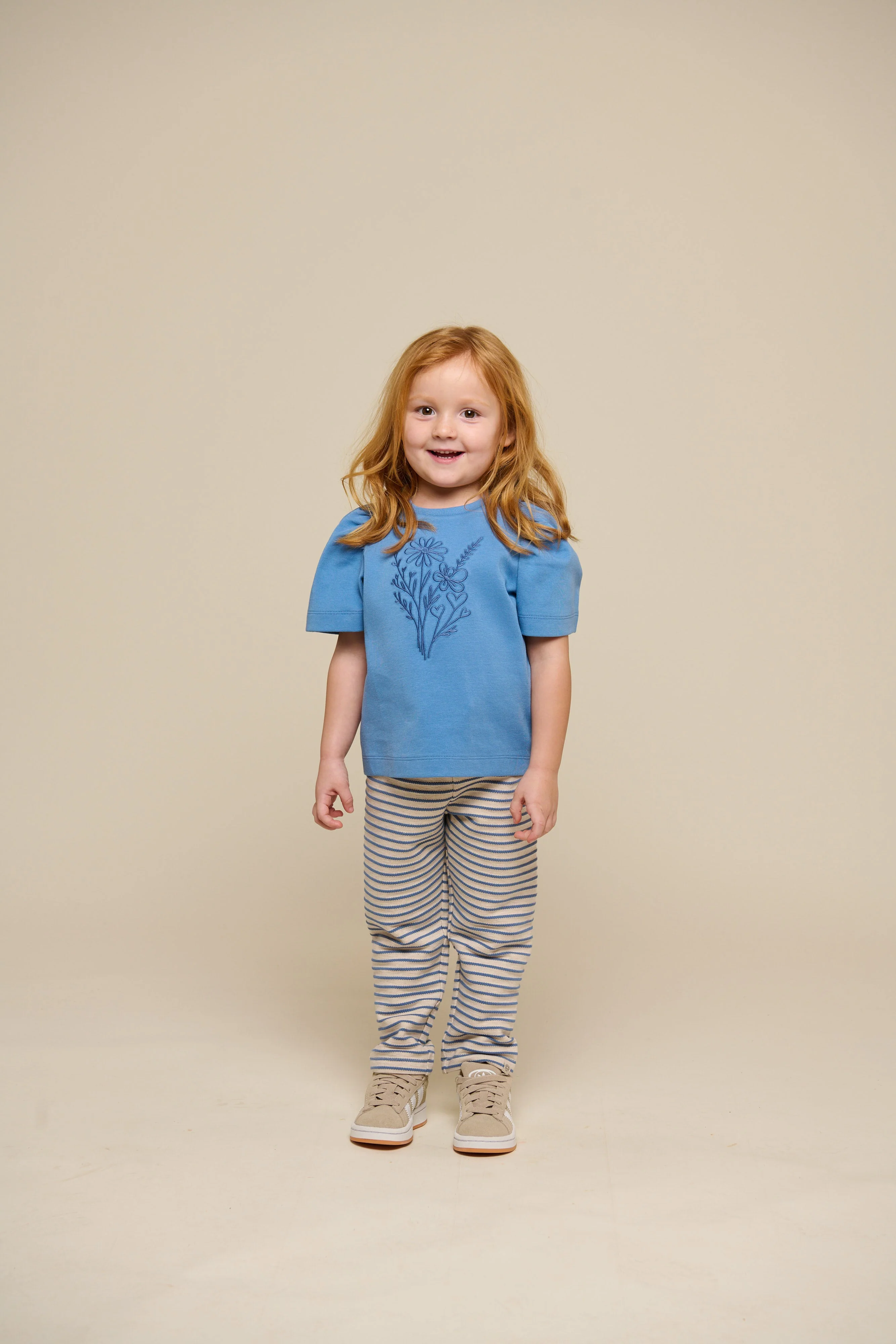 Gestreepte Jerseybroek - Kids - Blue | 101001 Emmie