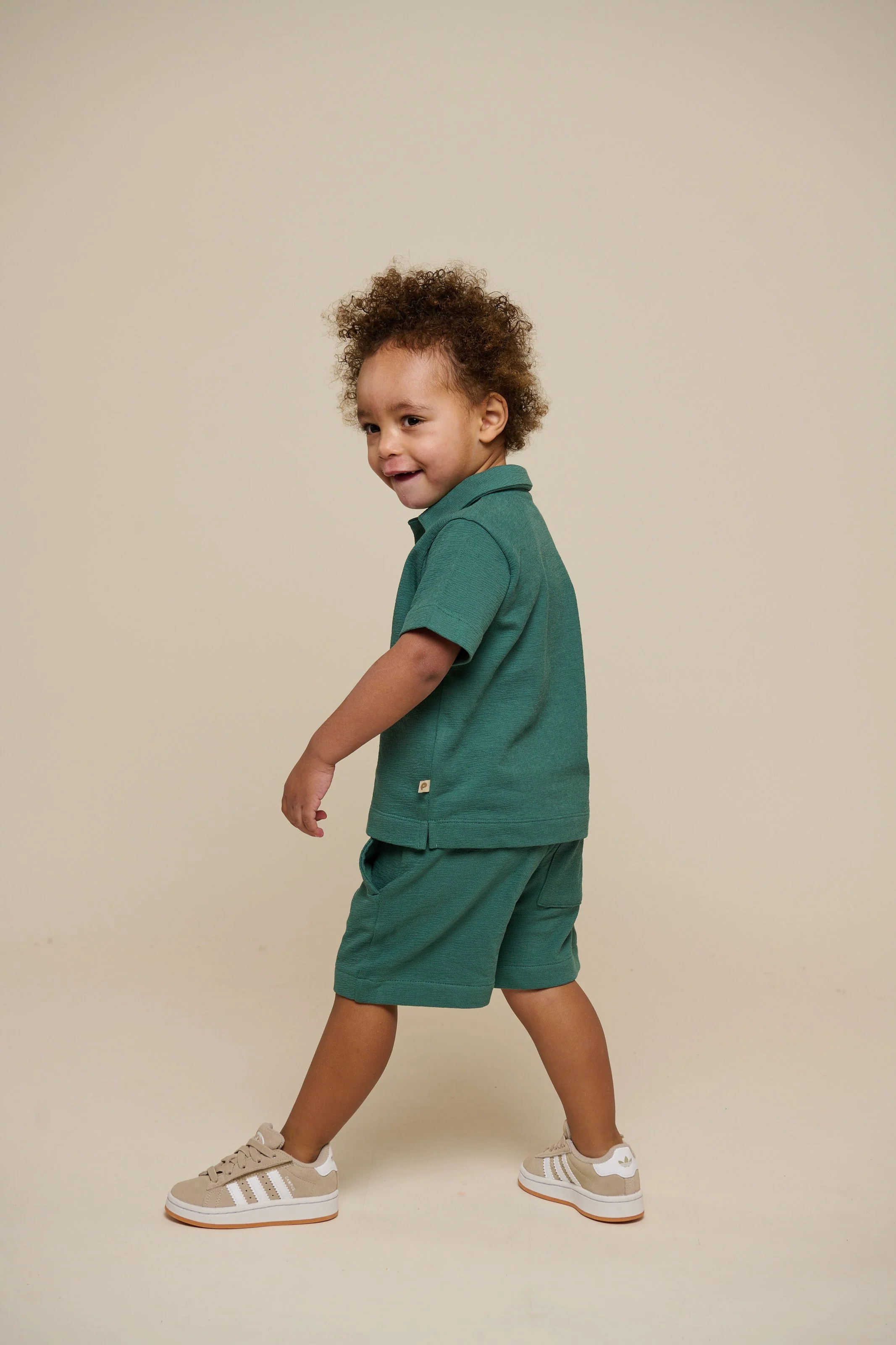 Gestructureerd Jersey Polo T-shirt - Kids - Tropical Green | 101215 Sonny - Image 5