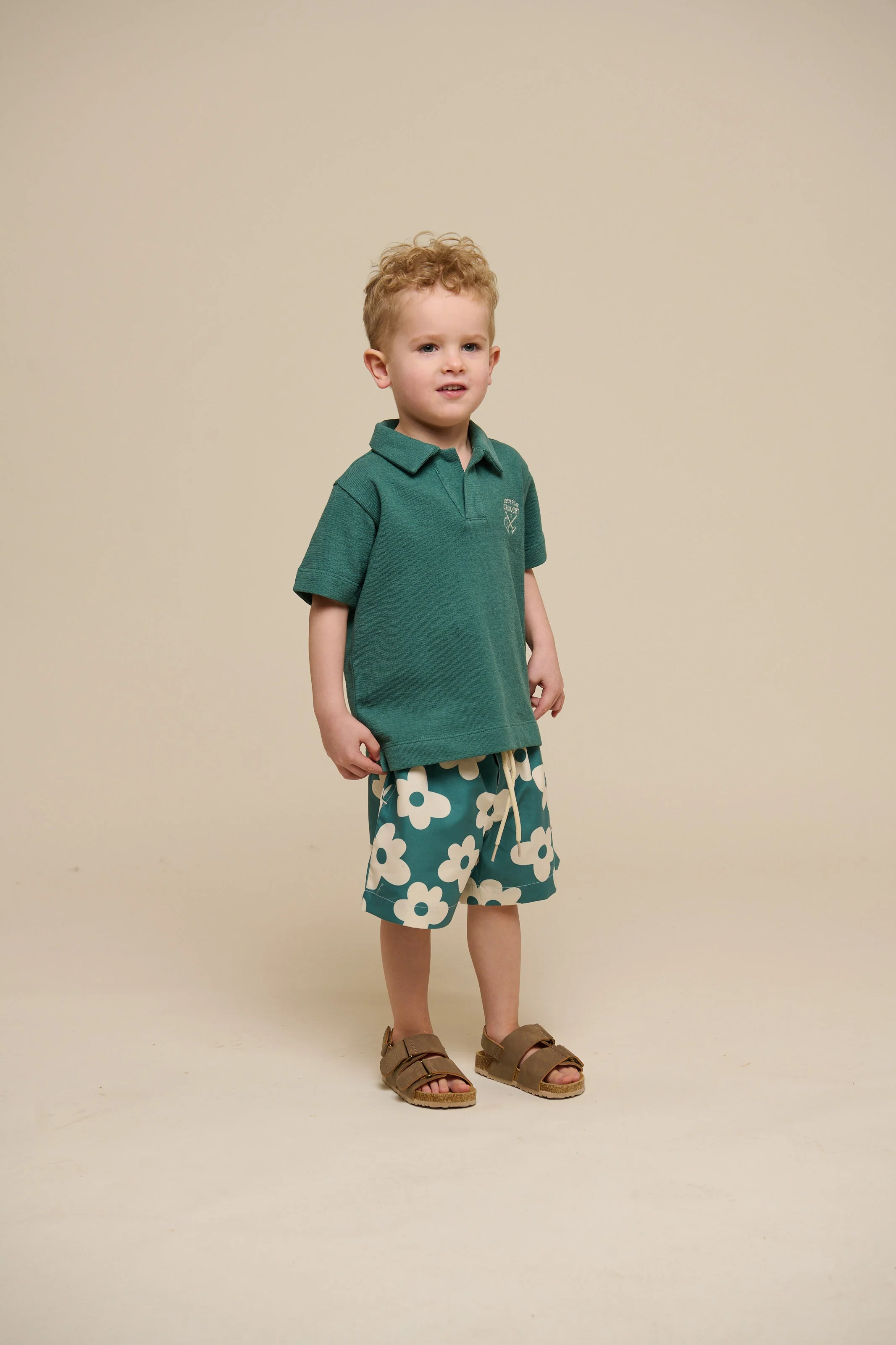 Gestructureerd Jersey Polo T-shirt - Kids - Tropical Green | 101215 Sonny - Image 6