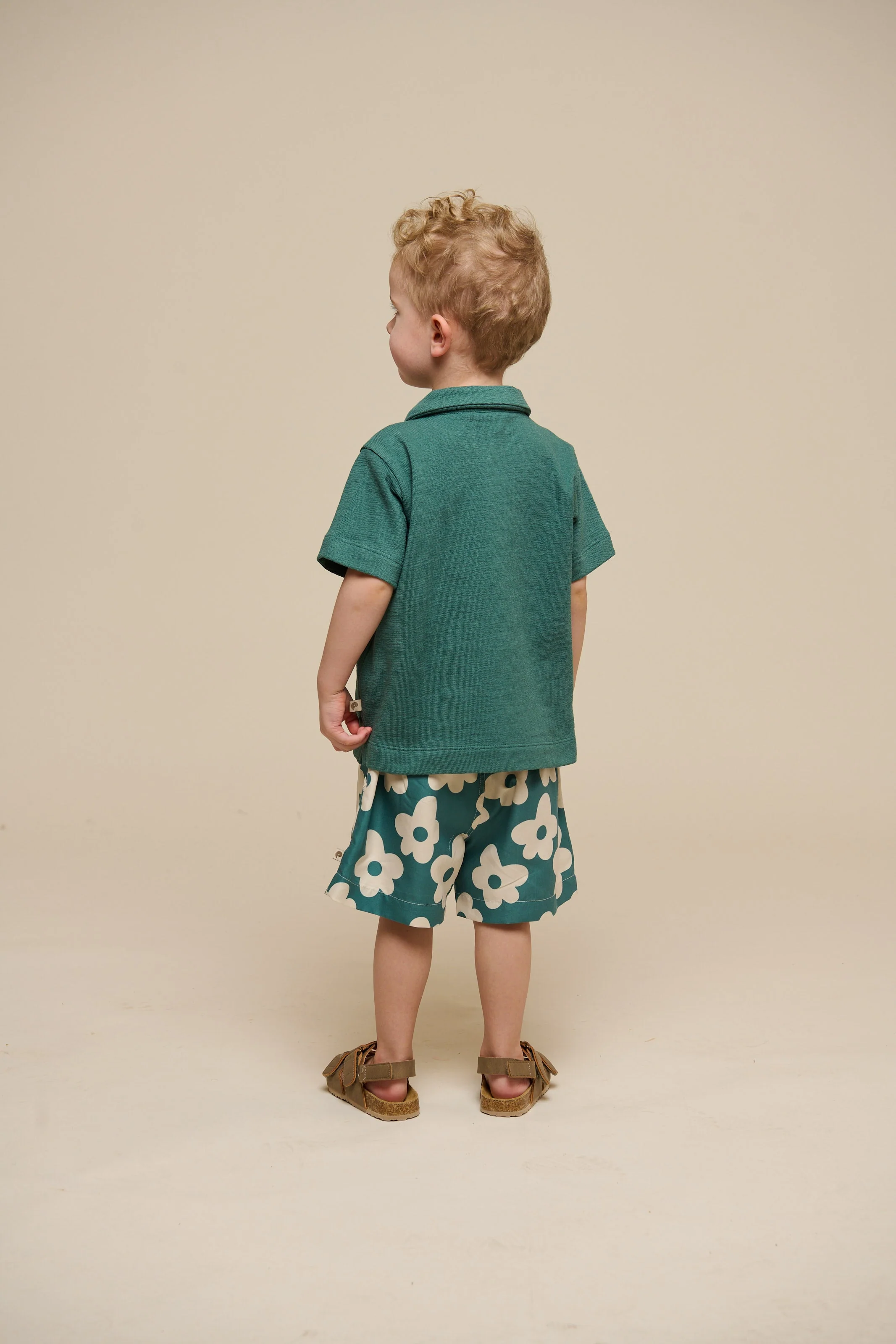 Gestructureerd Jersey Polo T-shirt - Kids - Tropical Green | 101215 Sonny - Image 7