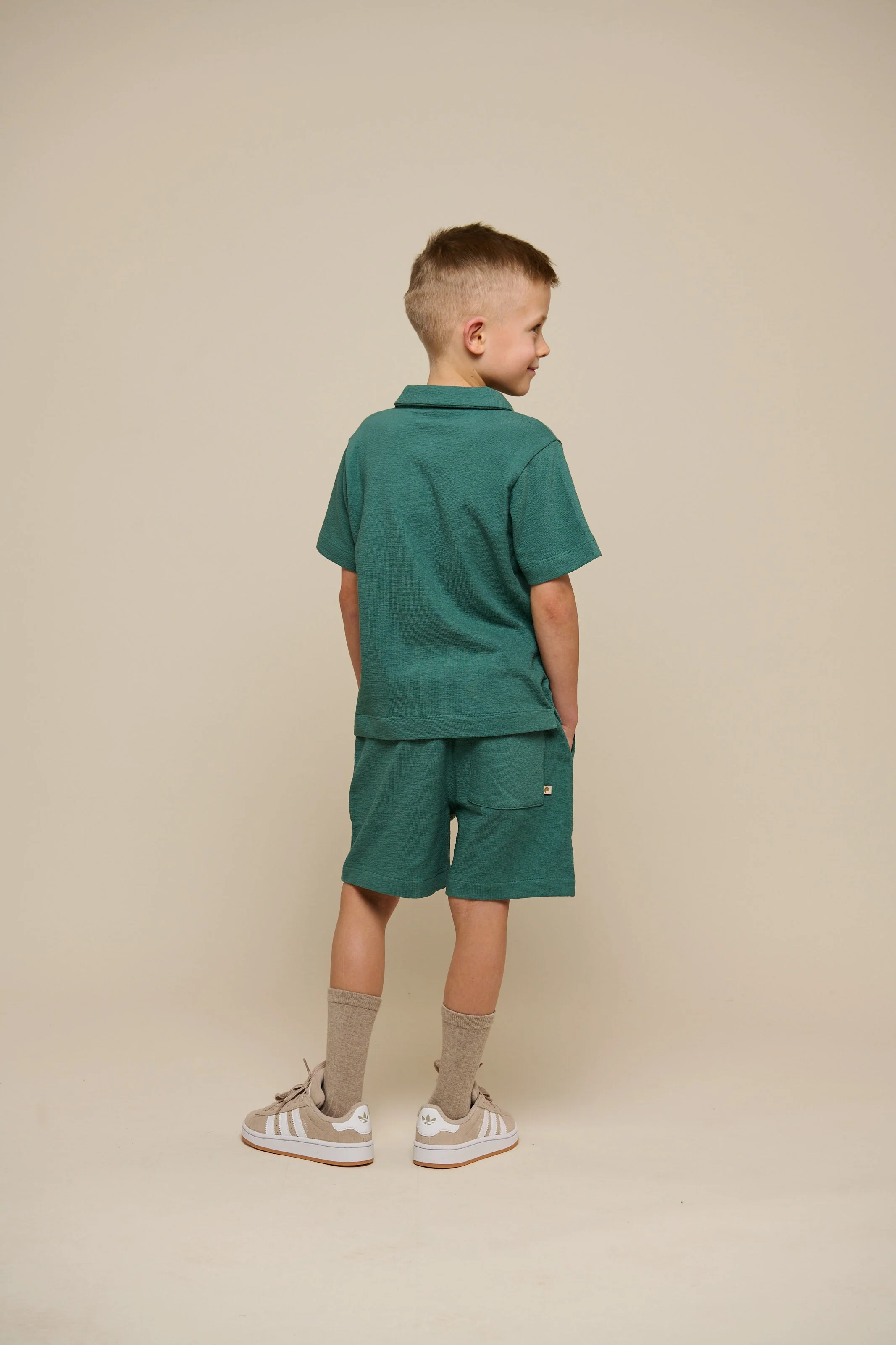 Gestructureerde Jersey Shorts - Tween - Tropical Green | 101220 Sonny - Image 5