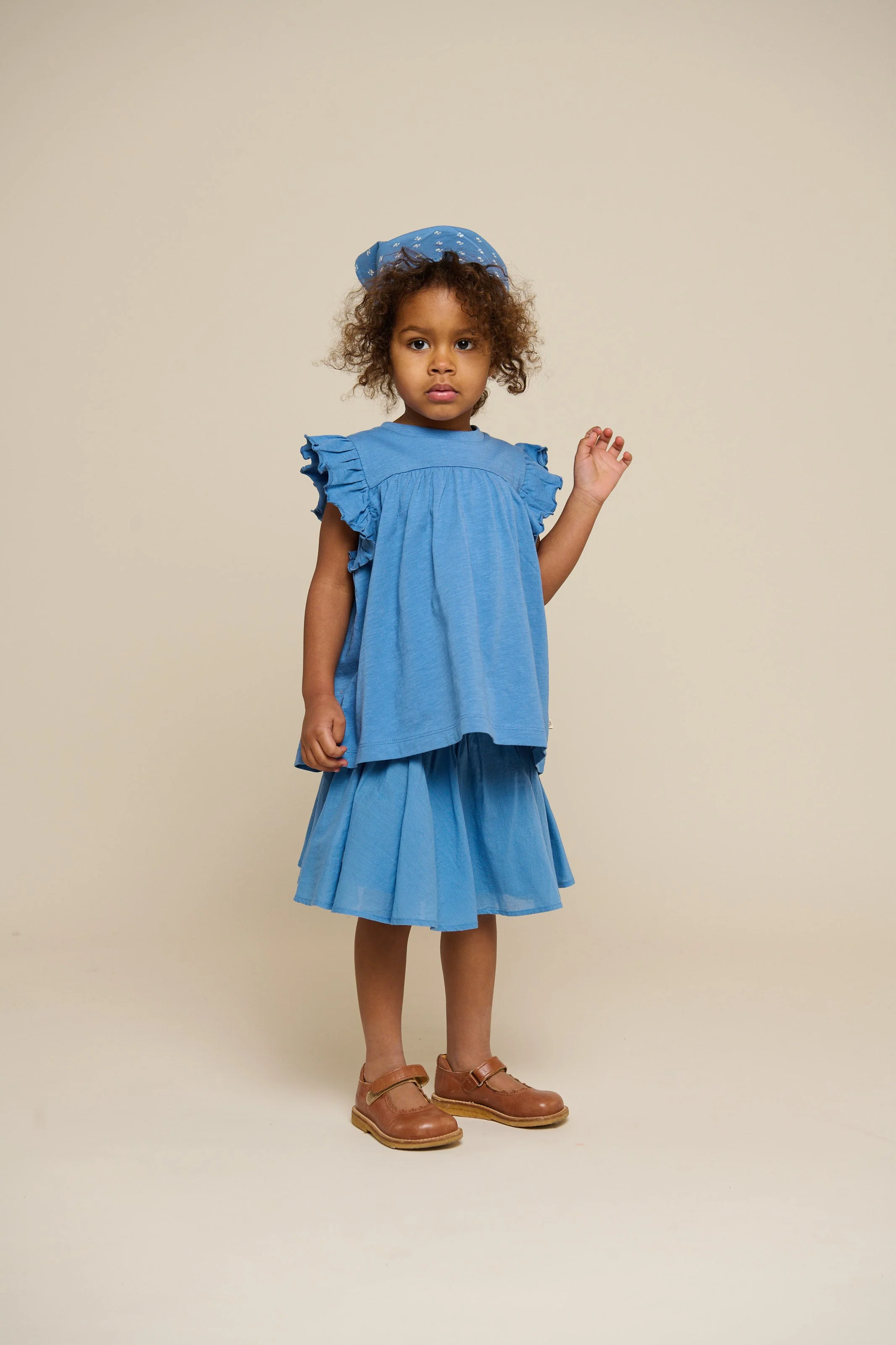 Jersey blouse - Kids - Blue | 101330 Lucia - Image 5