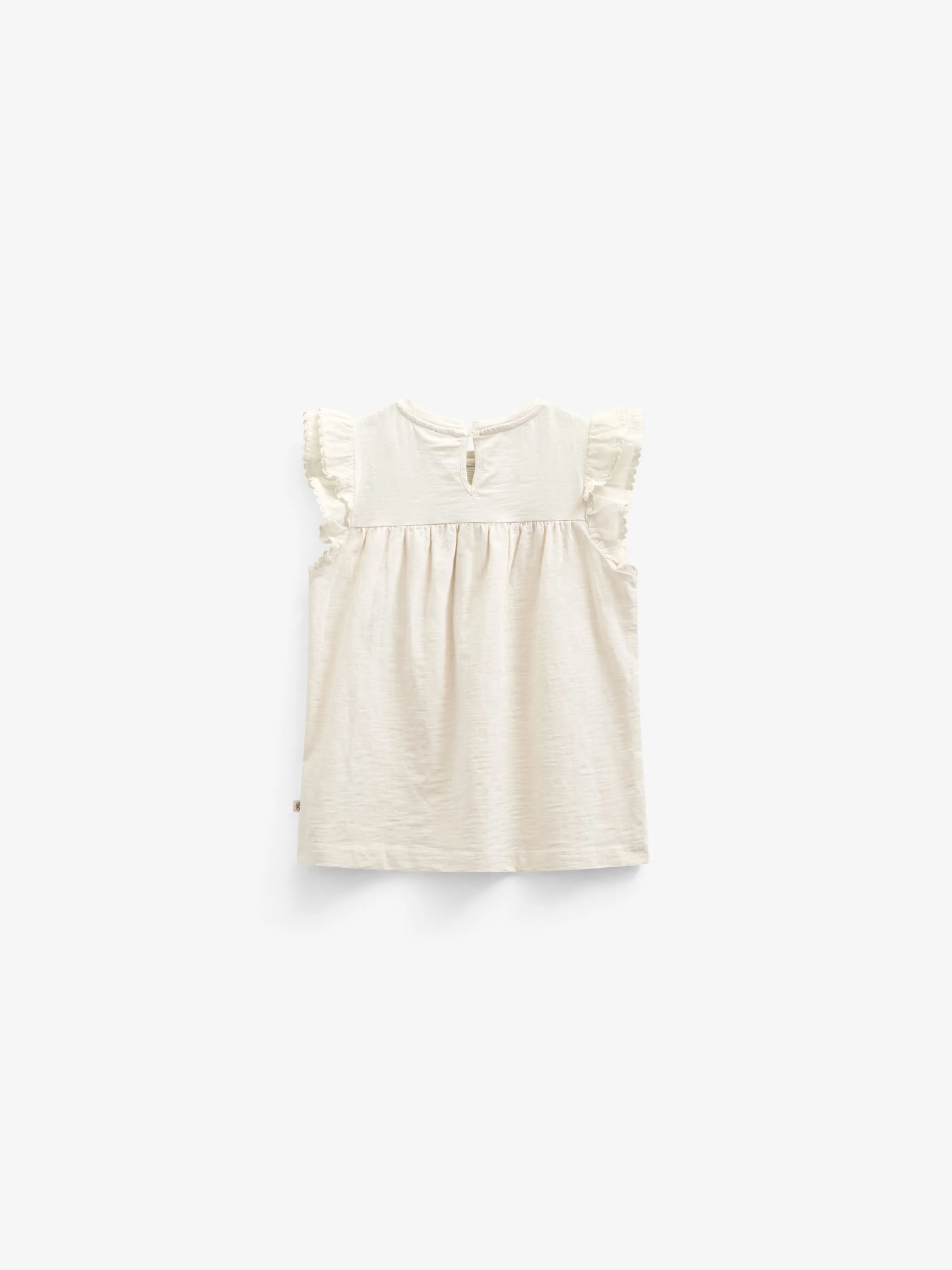 Jersey blouse met Ric Rac Ruche - Kids - Offwhite | 101040 Gabriella - Image 4