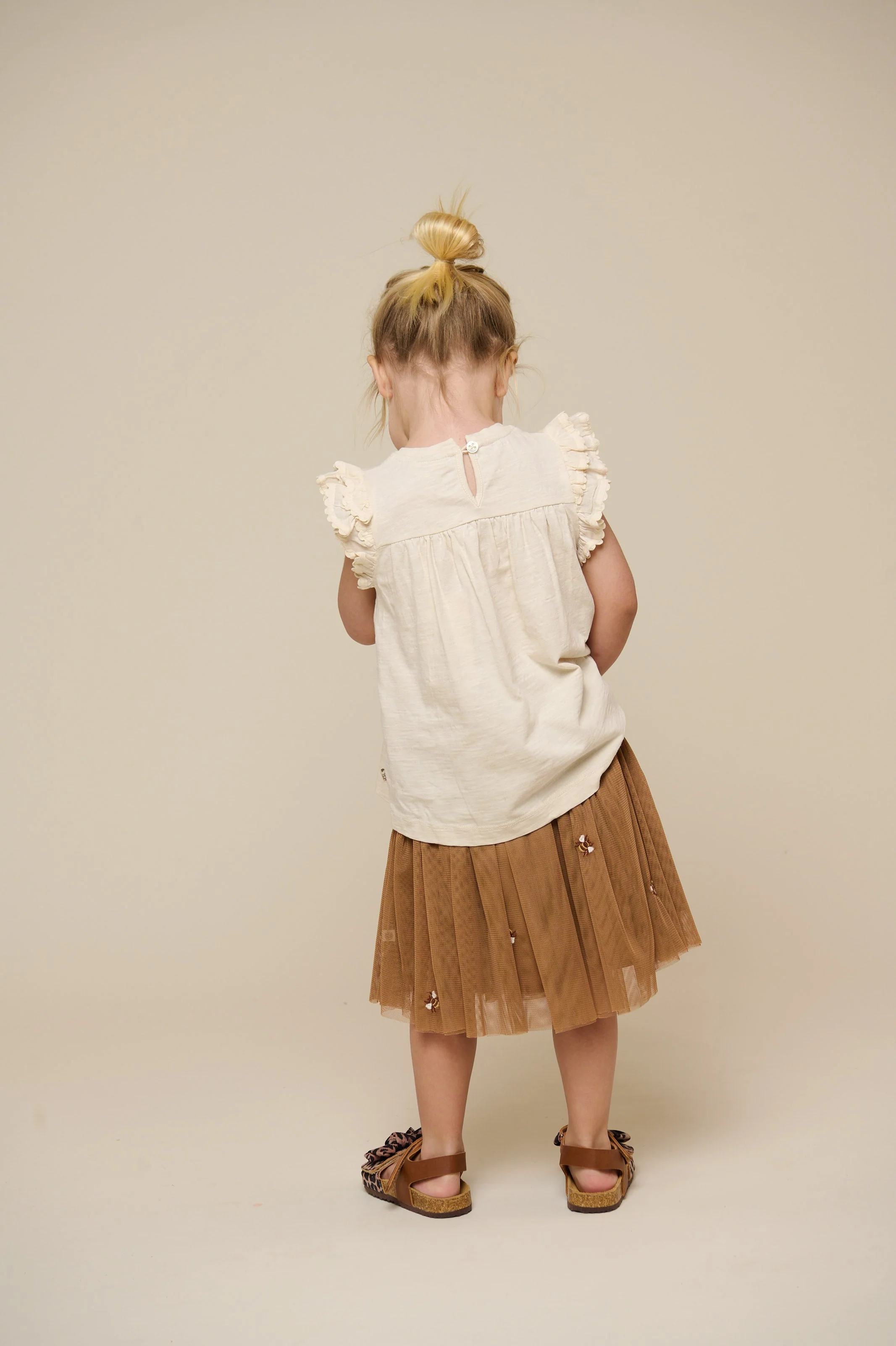 Jersey blouse met Ric Rac Ruche - Kids - Offwhite | 101040 Gabriella - Image 5
