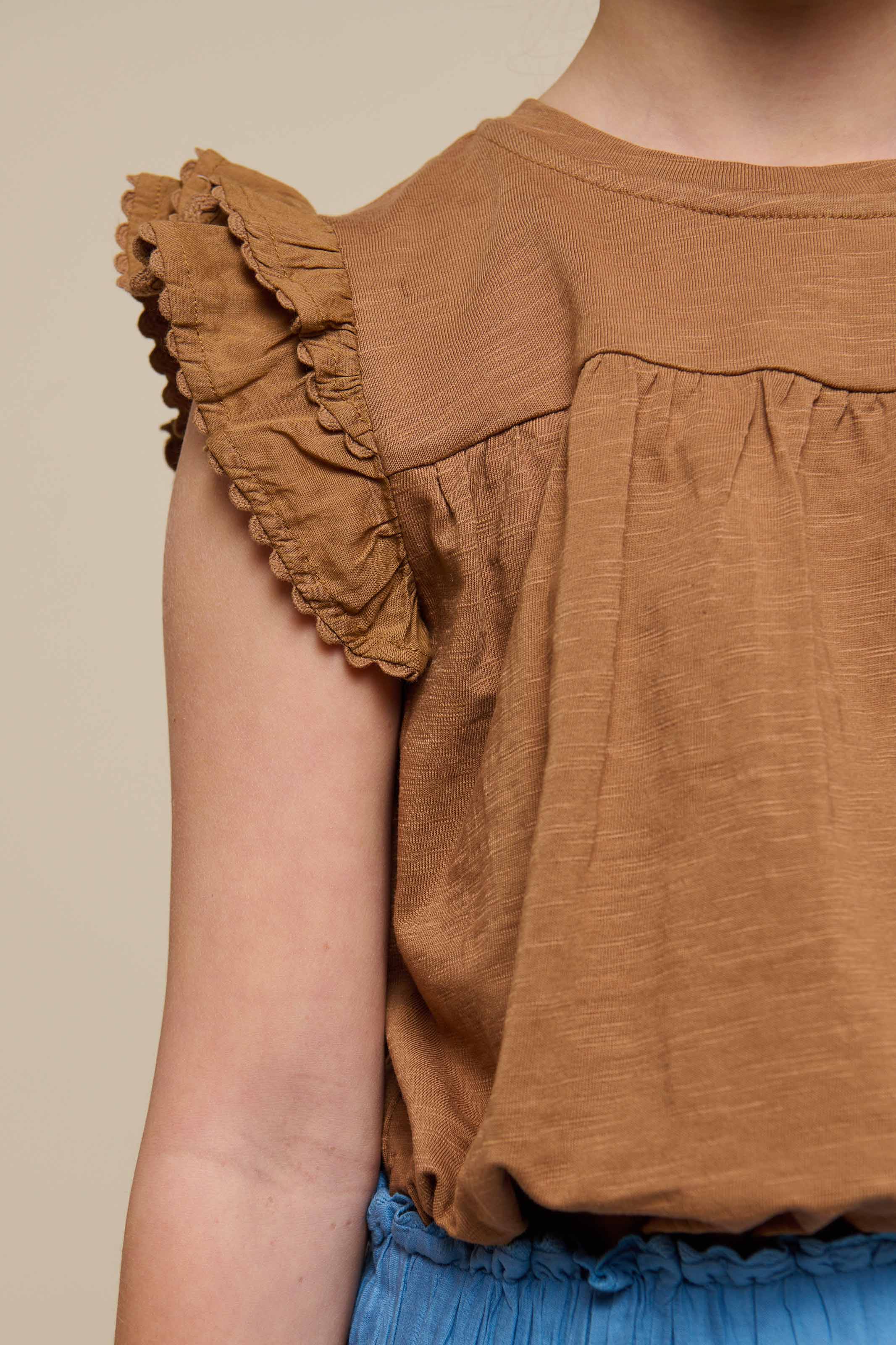 Jersey blouse met Ric Rac Ruche - Tween - Coconut | 101072 Gabriella - Image 3