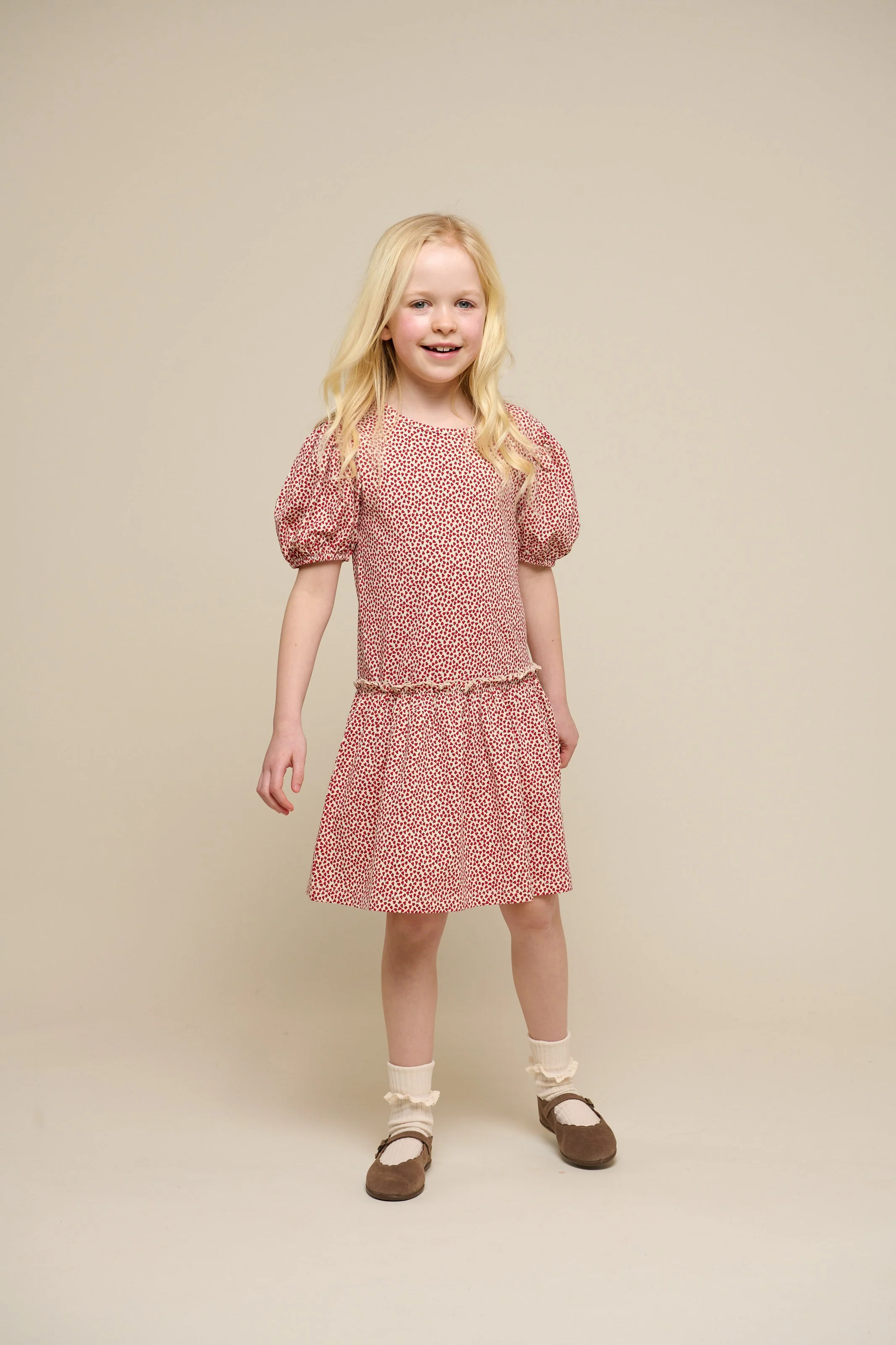 Jersey jurk - Tween - Cherry Red | 101226 Lea