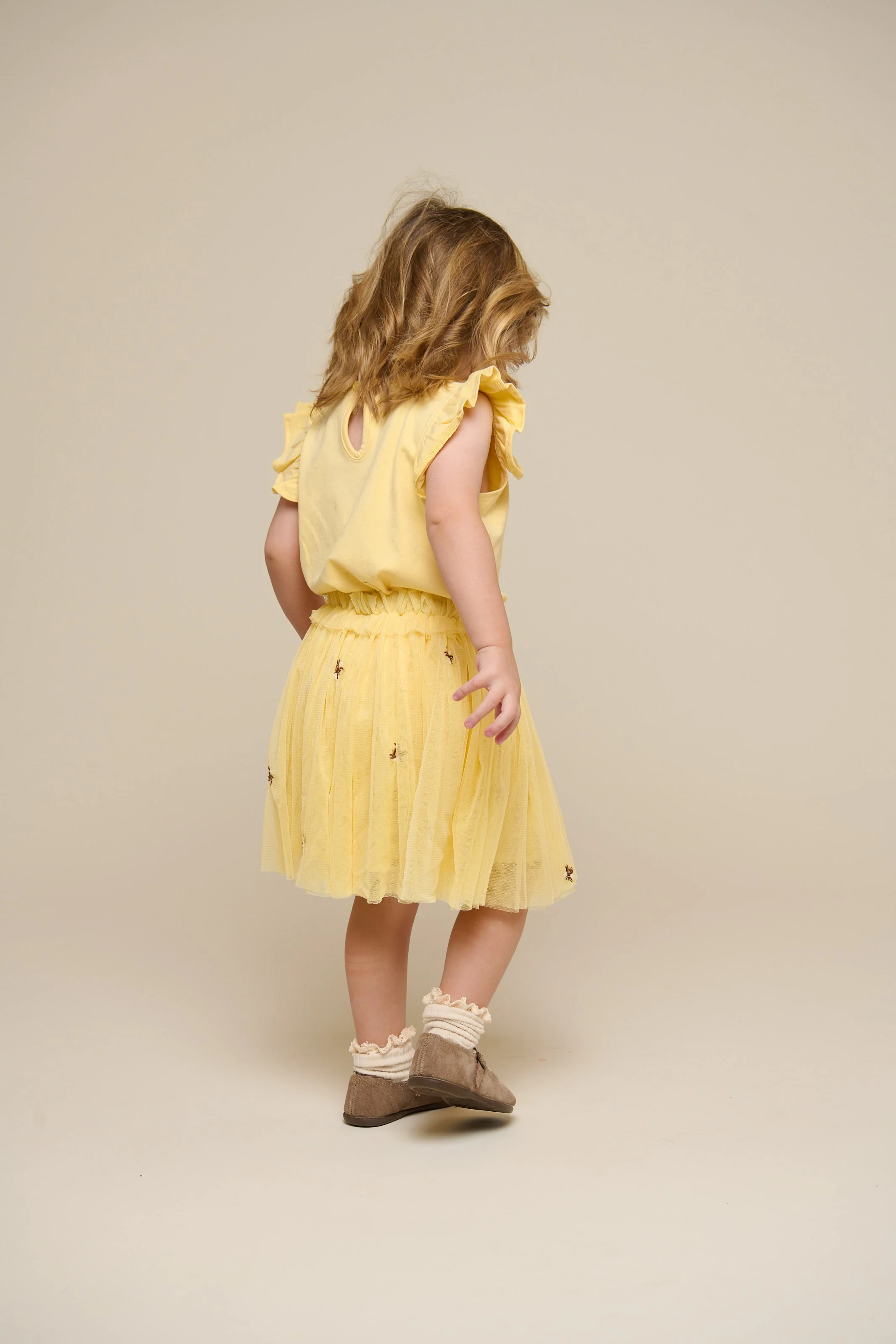 Jersey Top met Ruche - Kids - Sunlight | 101265 Selma - Image 3
