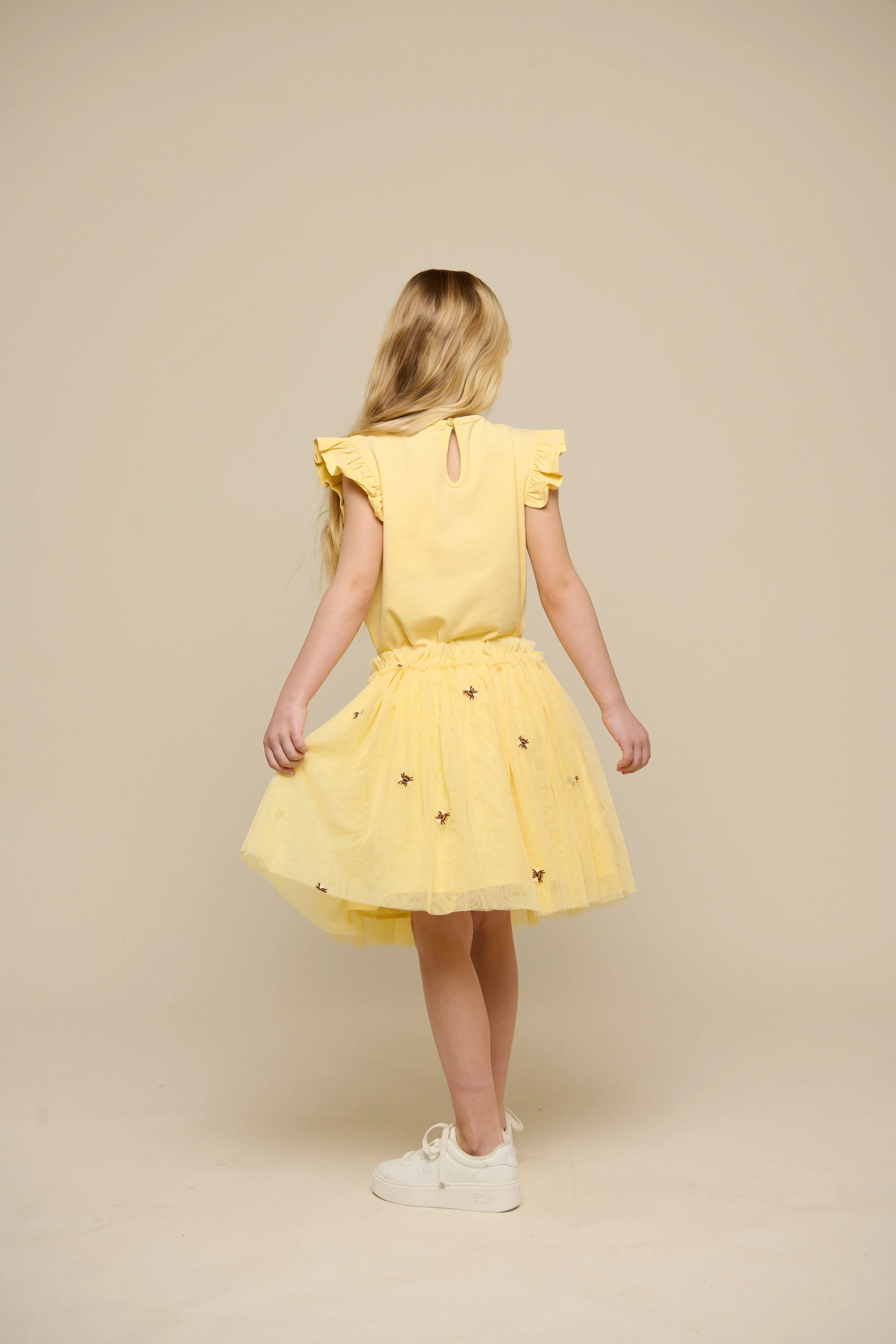 Jersey top met ruche - Tween - Sunlight | 101266 Selma - Image 5