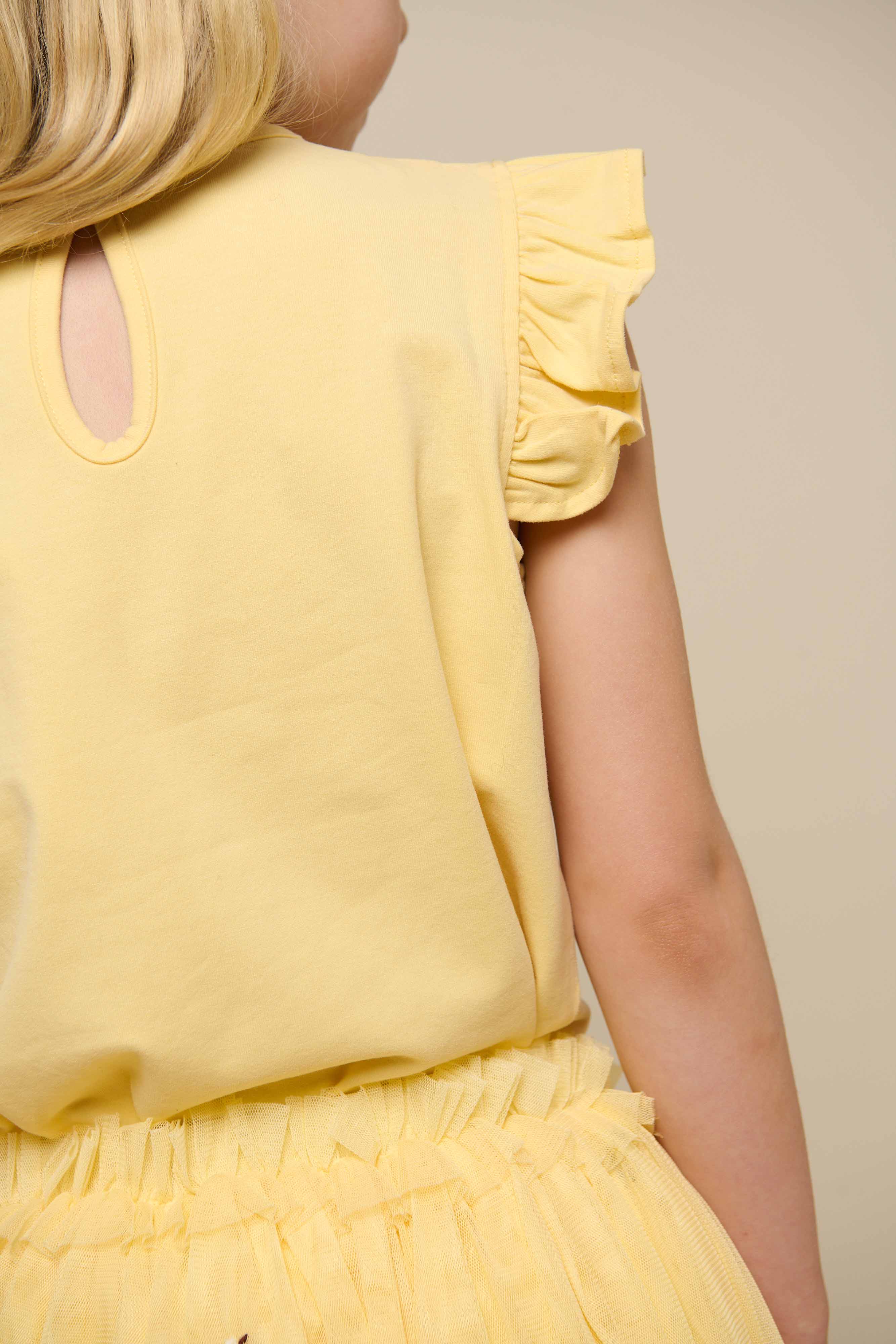 Jersey top met ruche - Tween - Sunlight | 101266 Selma - Image 6