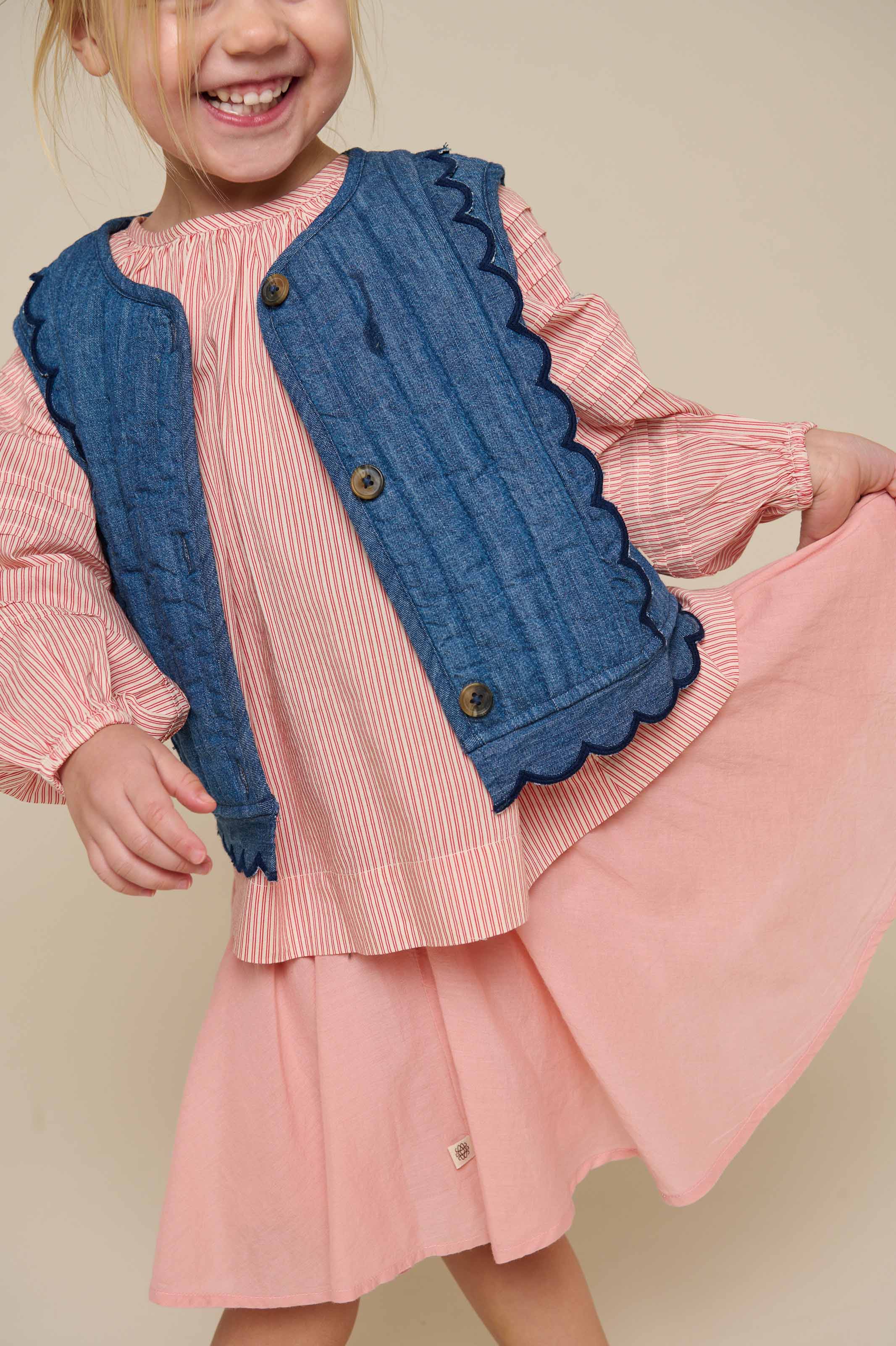 Katoenen rok met Ric Rac ruche - Kids - Rose Tan | 101037 Alma - Image 3