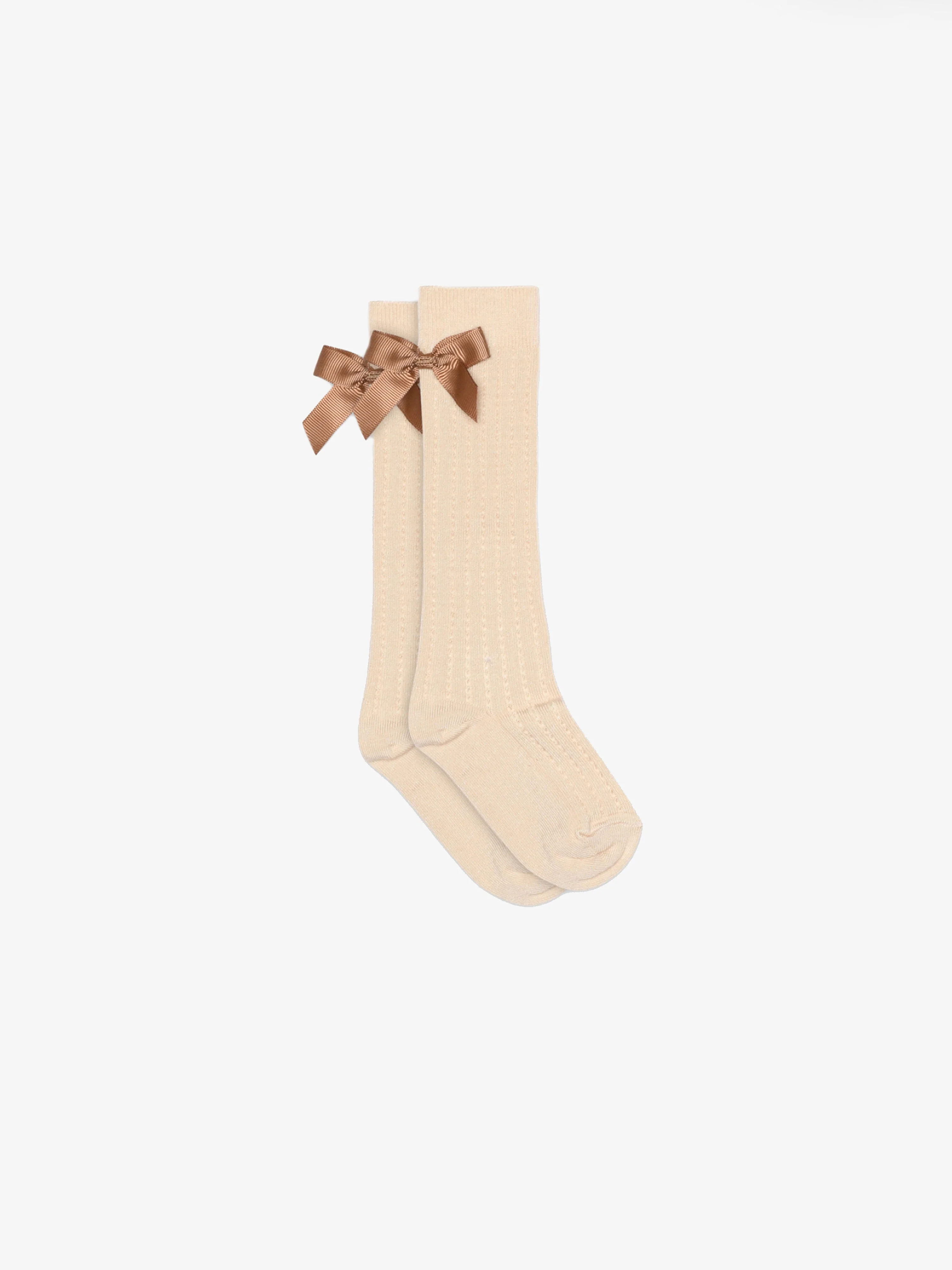 MP Kniekousen met Strik - Tween - Light Beige | 101382 MP Liva