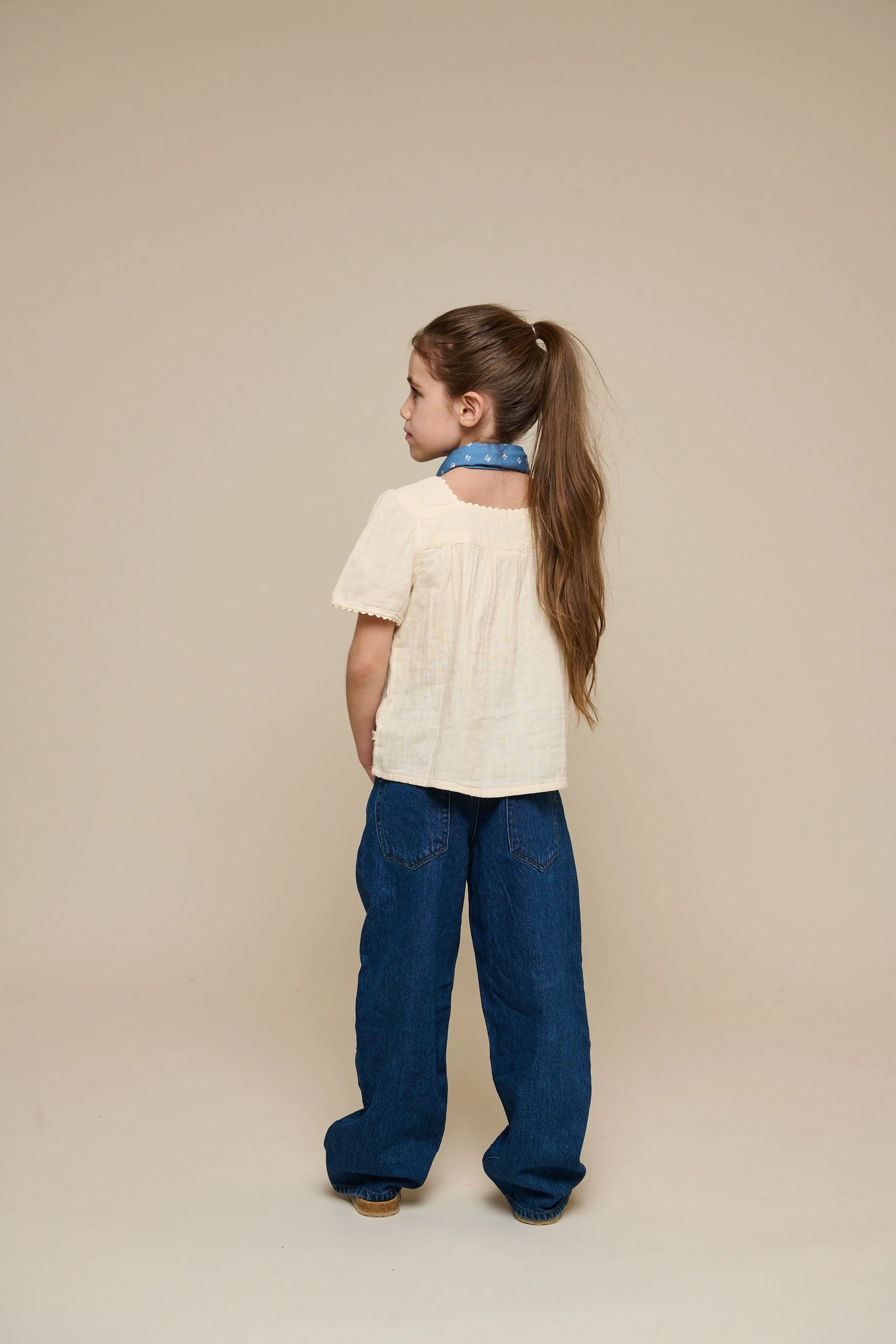 Korte mouwen blouse van gaas - Tween - Off White | 100919 Jasmine - Image 5