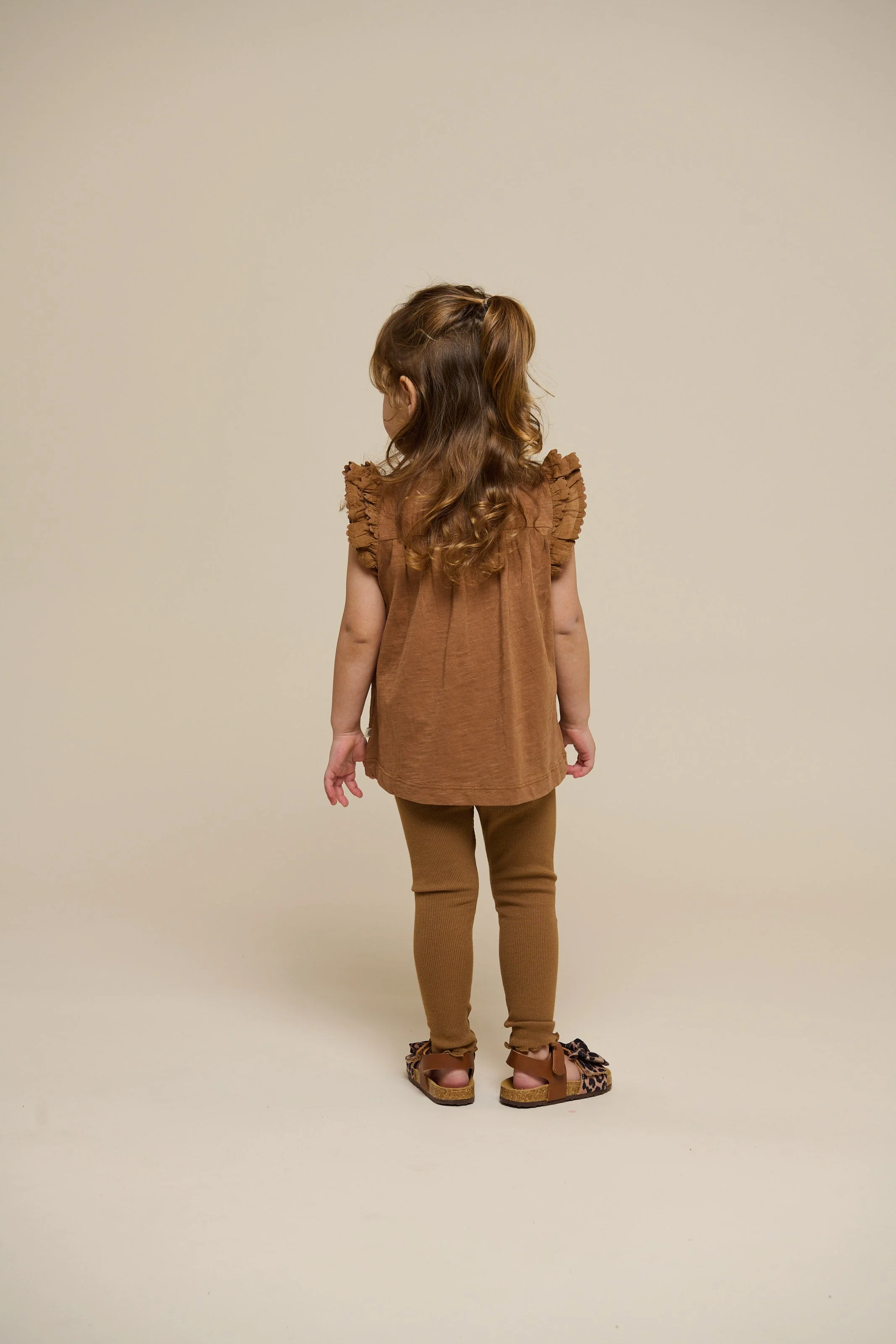Modal Rib Leggings - Kids - Coconut | 101324 Lottie - Image 5