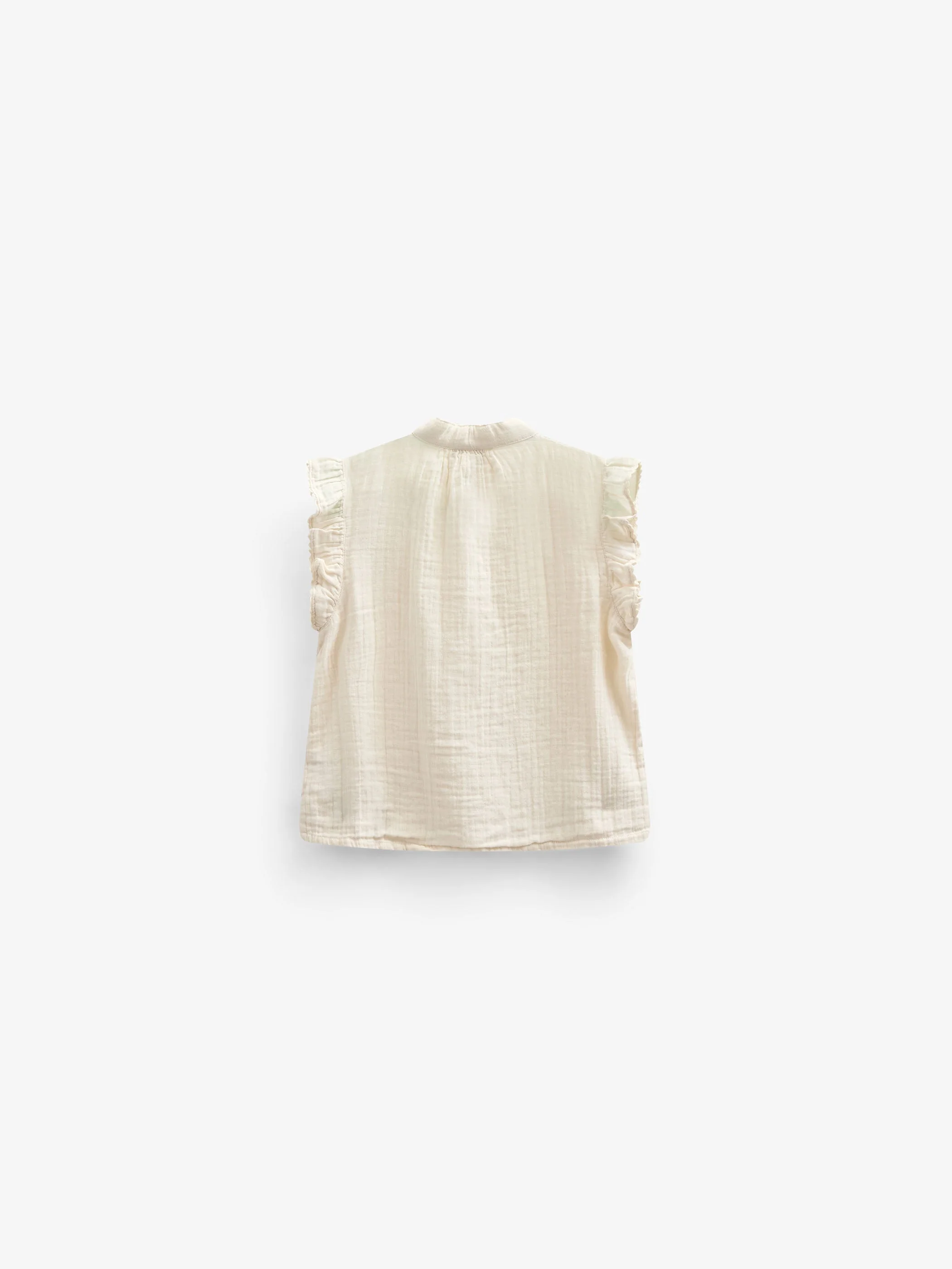 Mouwloze Gauze Top - Tween - Off White | 100931 Jasmine - Image 4