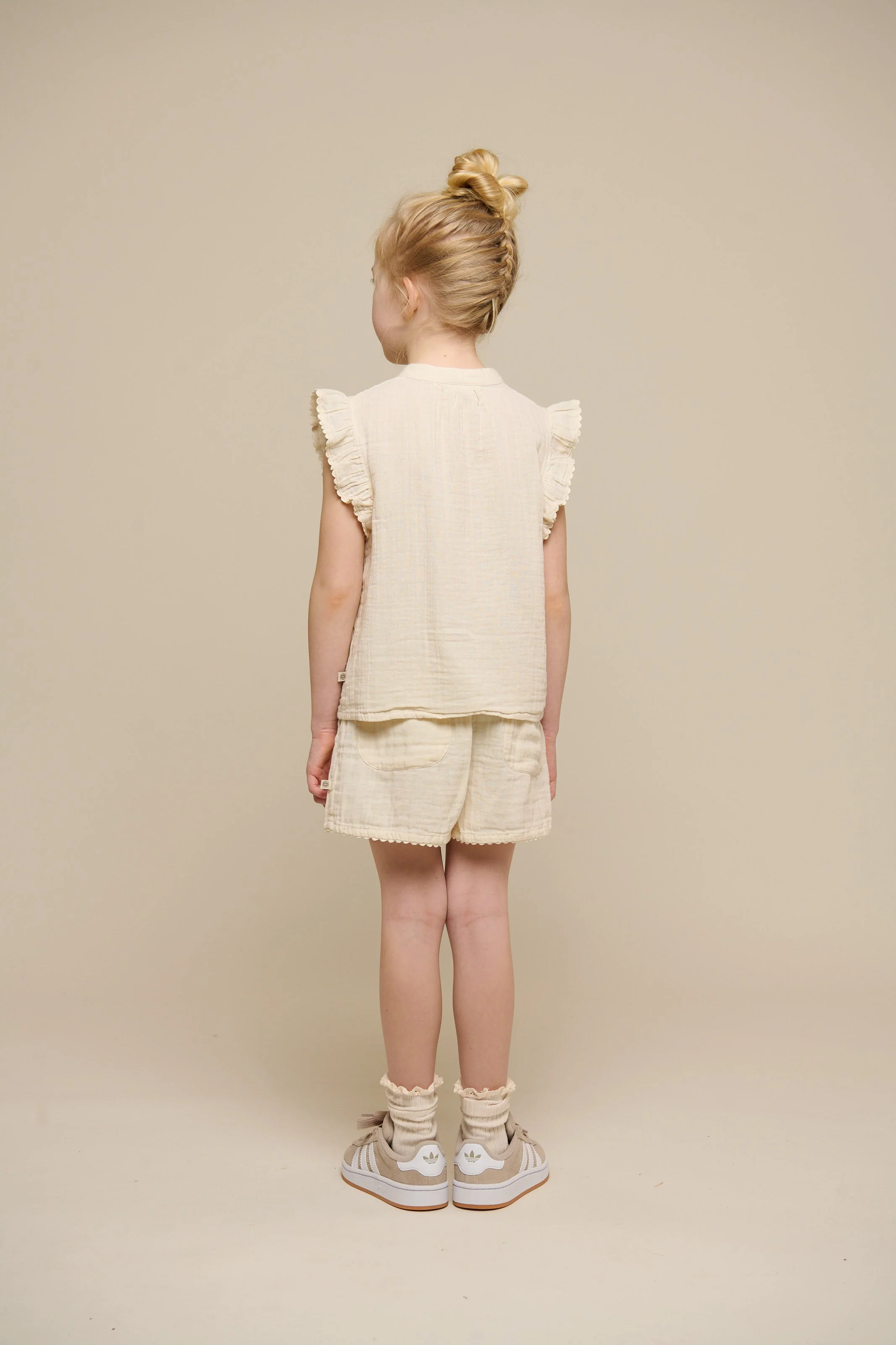 Mouwloze Gauze Top - Tween - Off White | 100931 Jasmine - Image 5