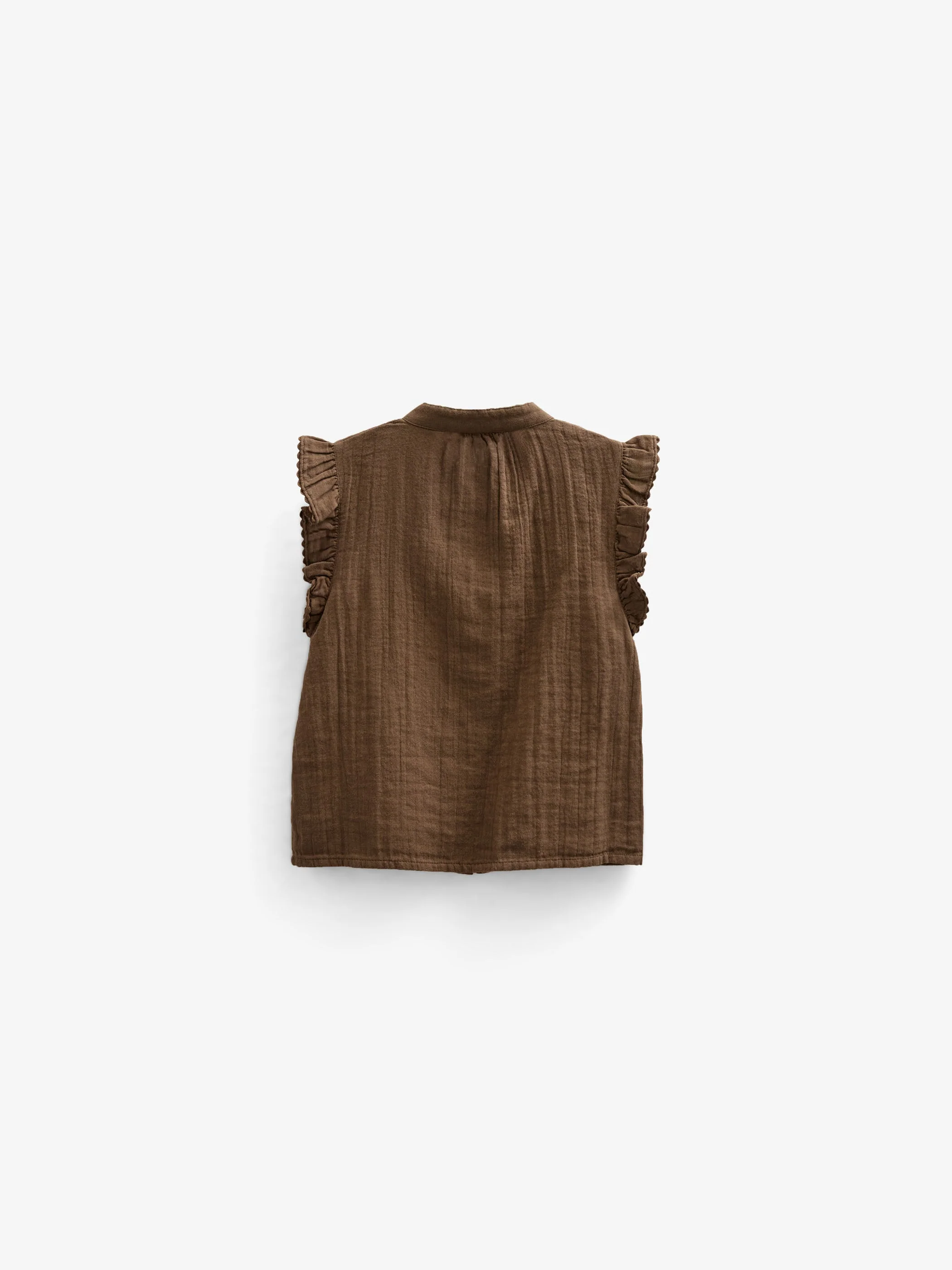 Mouwloze Top van Gaas - Kids - Dark Brown | 100928 Jasmine - Image 4