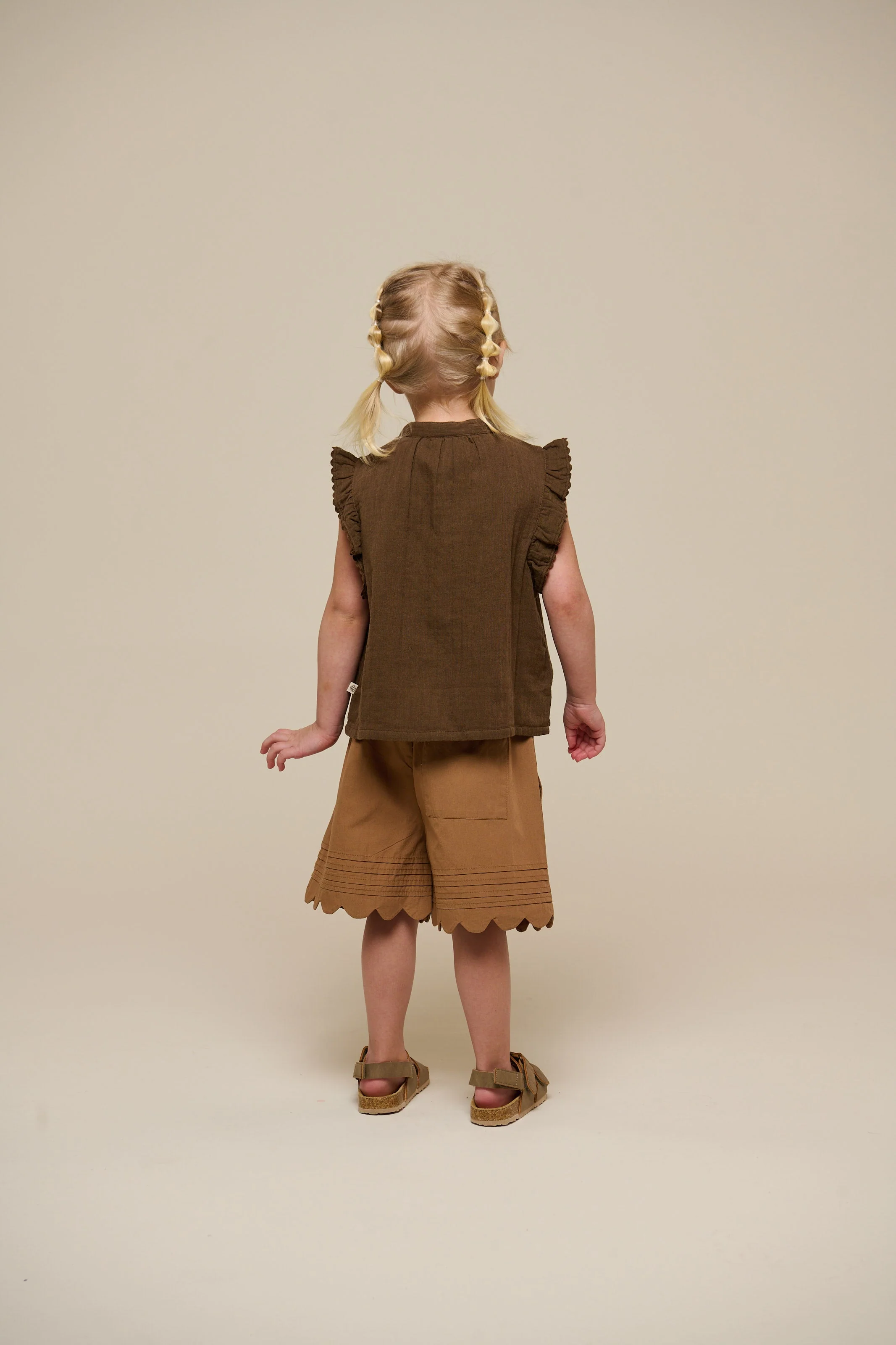 Mouwloze Top van Gaas - Kids - Dark Brown | 100928 Jasmine - Image 5