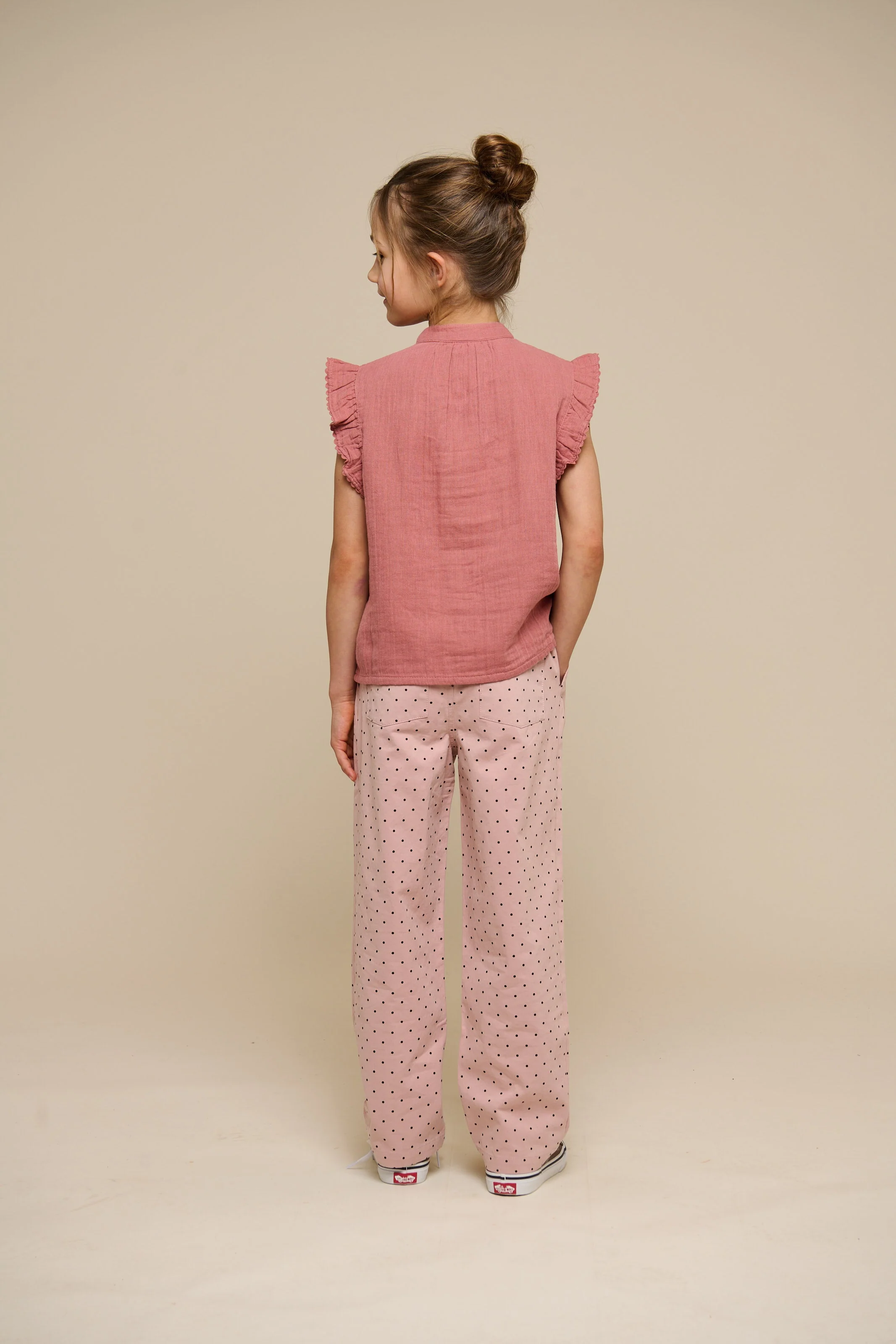 Mouwloze Top van Mousseline - Tween - Old Rose | 100933 Jasmine - Image 5