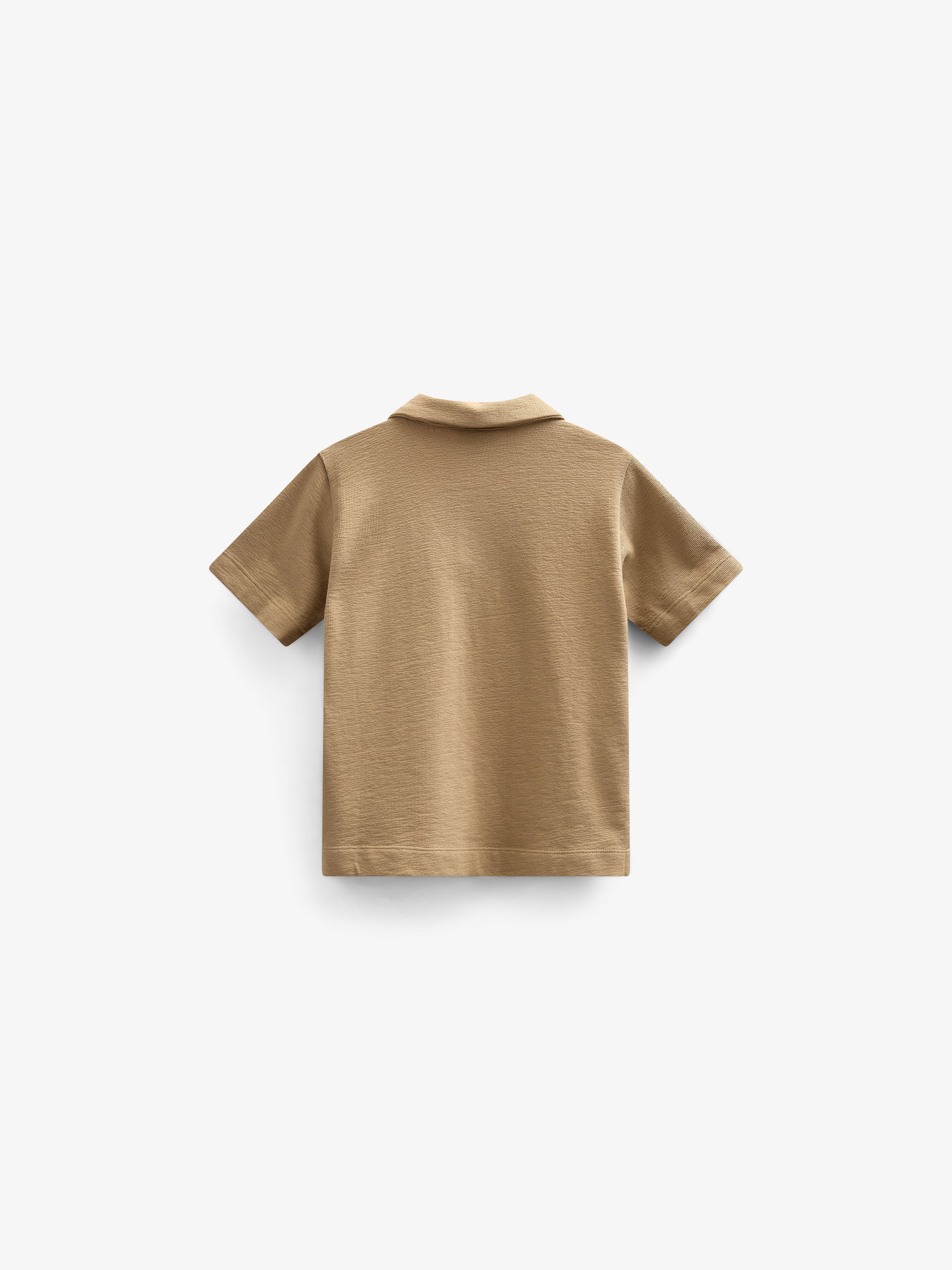 Polo T-shirt van Gestructureerde Jersey - Kids - Khaki | 101217 Sonny - Image 4